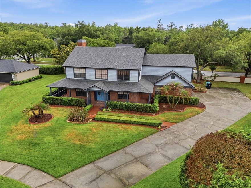 This 4-bedroom, 3-bath pool home is located on a cul-de-sac and offers over 3,300 sq. ft. of living space on a 1/3-acre lot. The spacious floor plan features open living areas, crown molding, rich wood flooring, a wood-burning fireplace, and a flexible bonus room that can serve as a fifth bedroom, office, gym, or media space. The updated kitchen offers abundant cabinetry, expansive counter space, stainless appliances, and a center island overlooking the main living areas, ideal for everyday living and entertaining alike. The primary suite features a beautifully renovated spa-inspired bathroom with dual vanities, oversized walk-in shower, jetted tub, and designer finishes throughout.
Additional highlights include a fully functional attic with power, lighting, solar ventilation, and substantial storage space, along with a large garage featuring a dedicated workspace area. Step outside to your screened pool and outdoor entertaining area complete with a custom outdoor kitchen featuring a built-in grill, sink, refrigerator, storage, and bar seating, creating the perfect setup for year-round Florida living.
Furniture currently staged in the home may be included with agreeable terms. Located in a well-maintained neighborhood with an active HOA, this home combines space, functionality, and exceptional indoor-outdoor living.