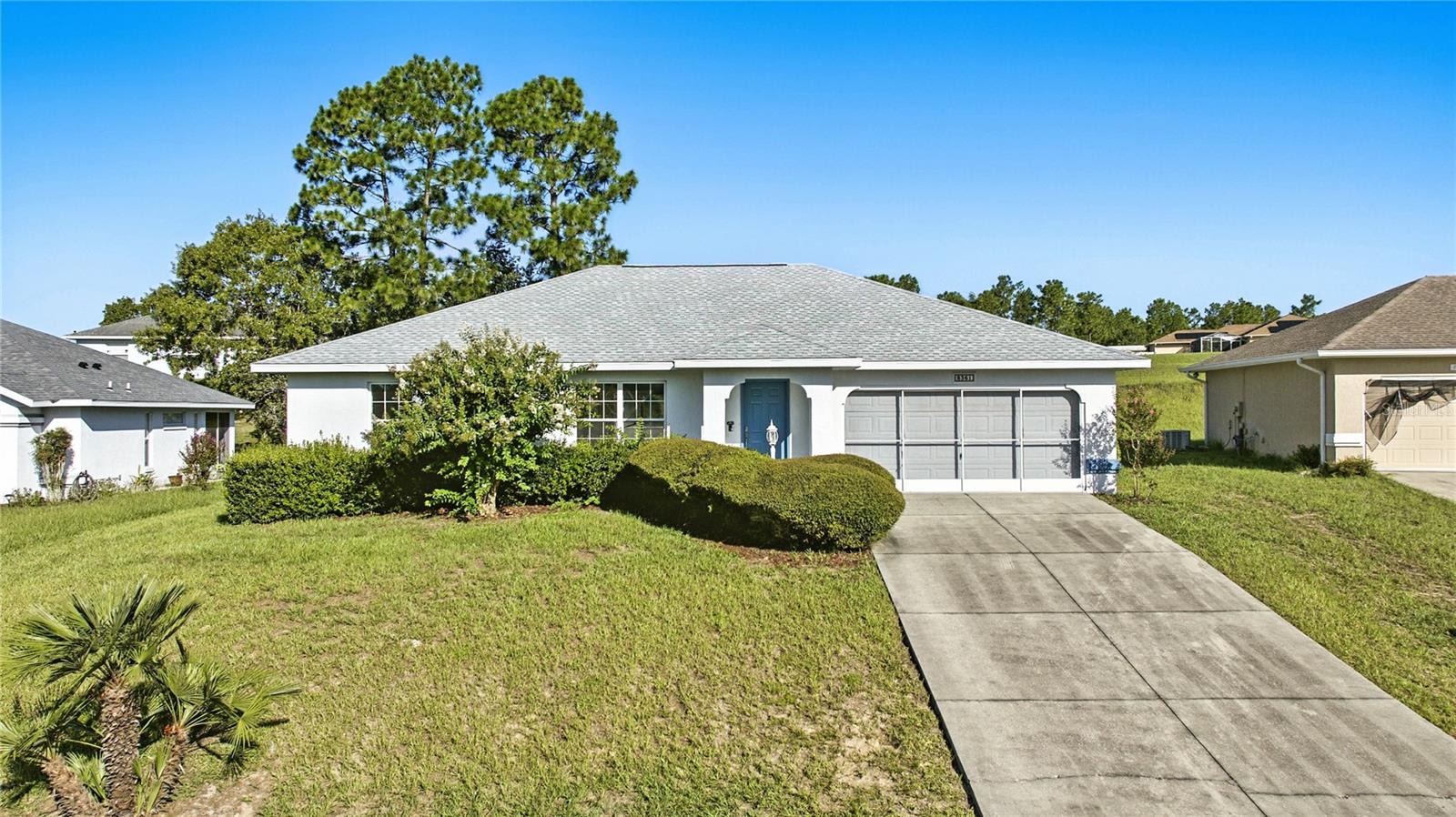 Seller offering $5,000 flooring concession! Welcome to this inviting 3-bedroom, 2-bath pool home with the added flexibility of an office/den. The desirable split bedroom floor-plan ensures privacy, with one guest room offering direct access to the bathroom for a suite-like experience. Inside, the living area feels open and bright, enhanced by a solar tube light. The kitchen and laundry areas come fully equipped, with all appliances—including washer and dryer—conveying with the home. Step outside to your private oasis: a sparkling in-ground pool with screened enclosure, perfect for entertaining or simply relaxing in the Florida sunshine. Additional highlights include an indoor laundry room, a spacious 2-car garage, and the peace of mind of a new roof installed in August 2022. With a remarkably low HOA of just $90 per year, plus NO CDD fees and no land lease, this home offers both comfort and affordability. Don’t miss this rare opportunity—schedule your private tour today!