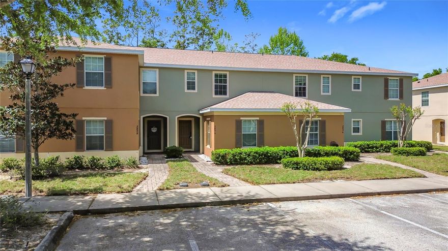 Welcome to this beautifully maintained townhome in the desirable Emerald Lake community! This 3-bedroom, 2-bathroom home features a bright, open floor plan perfect for modern living. The kitchen is a chef's delight, equipped with sleek stainless steel appliances and plenty of counter space. Enjoy your morning coffee on the enclosed screened patio, which also conveniently houses a private laundry room. Each room is thoughtfully designed with ceiling fans for year-round comfort. Best of all, enjoy a low HOA while still having access to fantastic community amenities like a resort-style pool and playground. Located just minutes from shopping, dining, and major Kissimmee thoroughfares, this one won't last!