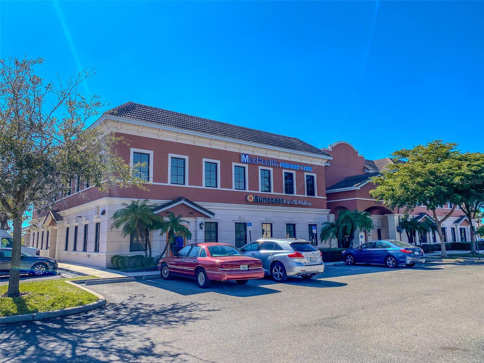This is your chance to join MaxHealth Primary Care and Suncoast Credit Union in this meticulously maintained office building with stunning high end finishes. Upon entry into the shared common area, your clients will be greeted by a vaulted ceiling, tile floors, and three large grand chandeliers. A professional atmosphere is at the center of this incredible office opportunity!
2nd Floor- Dark shell space. TI is negotiable and will be considered on a case by case basis.