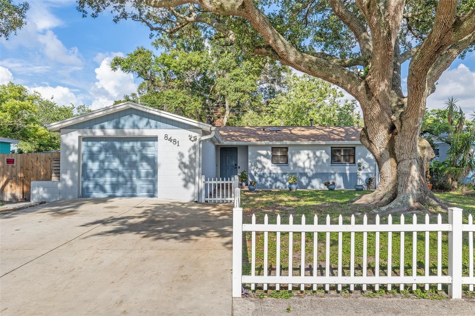 This move-in ready block home is tucked into a quiet, convenient neighborhood and offers a great mix of smart updates, cozy charm, and fun, functional living. Inside, you’ll find an open layout with great flow, plenty of natural light, and a modern kitchen that anchors the space—complete with stainless steel appliances, and a center island that’s ideal for casual meals or morning coffee. French doors lead into the Florida room, now converted into a full entertainment space with pool table—and it opens to the more private, desirable backyard.
The upgrades here go well beyond the surface. In 2023, all of the original galvanized plumbing was replaced with code-compliant PEX/Uponor piping, new roof (2023) was installed, new gas water heater (2023) —a great feature if the power goes out—and a new AC system (2023) was also installed for year-round comfort. The garage door and motor were replaced in 2023, and the primary suite was upgraded with new tile on the shower floor in 2023.
Tile floors run throughout the entire home, offering a clean, cohesive look that’s also low maintenance. Everyday comfort is enhanced with screens on the windows and plantation shutters throughout, offering both natural light and privacy while helping to keep things cool and energy-efficient.
Outside, a new storm door (2023) leads from the Florida room to a pavered backyard with a built-in fire pit—ideal for entertaining. The house even has a perfect wall for projecting movies in the backyard, making for a lovely cinema under the stars. The yard is fully fenced and divided into two areas, creating a pet-friendly side with doggie doors installed off the kitchen and garage, while keeping the main space open for guests.
Between the mechanical upgrades, functional layout, and creative outdoor spaces, this home stands out for all the right reasons. If you’re looking for something that’s already done right—and ready to enjoy from day one—this one is absolutely worth a look.