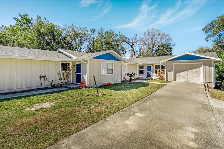 Centrally located in the heart of Orange City, this beautifully maintained half-duplex offers comfort, convenience, and value all in one. Just minutes from shopping, dining, entertainment, and the natural beauty of Blue Spring State Park, this 2-bedroom, 2-bath home is perfectly positioned for an active and convenient lifestyle.

With 975 square feet of well-designed living space, this home features an extra-long driveway leading to a one-car garage, providing plenty of parking and storage. Inside, you’ll find a clean, move-in-ready interior with all tile flooring throughout—no carpet anywhere—making maintenance a breeze.

The newly renovated kitchen shines with modern updates, a dishwasher, and ample cabinet space, making it both functional and inviting. Washer and dryer hookups are conveniently located in the unit for added ease.

One of the standout features is the large screened-in balcony overlooking a spacious backyard—perfect for relaxing evenings or enjoying your morning coffee. A new roof enhances energy efficiency, while the freshly painted exterior adds to the home’s excellent curb appeal.

Lawn care is included in the monthly rent, giving you one less thing to worry about.

This vacant, move-in-ready home is waiting for its new tenants. Schedule your private showing today and experience the comfort and convenience this Orange City gem has to offer!