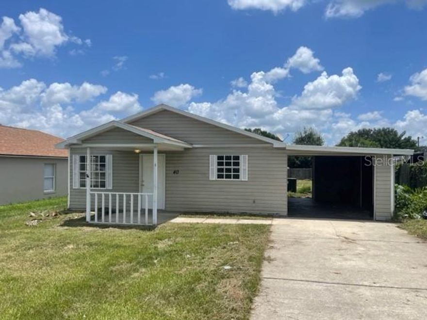 Charming 3 Bedroom, 2 Bath Home on a Quiet Street – Available April 1st!
Enjoy peaceful Florida living in this adorable home situated on a quiet street with no HOA and a spacious lot—perfect for evening walks and soaking in the sunshine.
Inside, you’ll find a freshly painted interior, new vinyl flooring in the bedrooms, and tile flooring in the kitchen and living room for easy maintenance. The home also features an inside laundry room with hookups for a full-size washer and dryer, plus a side carport, storage room, and more.
Pet-Friendly:
•  Pets allowed with pet fee
•  No large aggressive breeds
Additional Highlights:
•  Quiet street with plenty of space
•  Fresh updates throughout
•  Move-in ready April 1st
•  550+ credit score; all applications considered
This home will go fast—schedule your showing today before it’s gone!