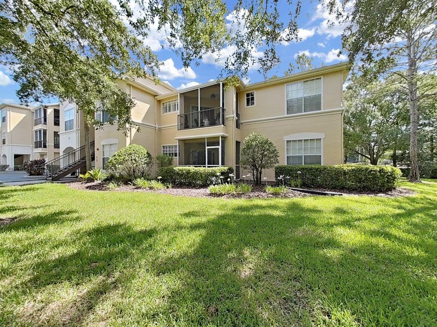 Welcome home to Oxford Place at Tampa Palms! This charming and well-maintained 3-bedroom, 2-bath condo is located inside a beautiful gated community that’s known for its peaceful setting and resort-style amenities. Located on the first floor, this great condo backs up to quiet conservation land with relaxing views—perfect for morning coffee or winding down after a long day. Inside, you’ll love the open and airy floor plan that makes the space feel bright and welcoming. The kitchen is a highlight, with granite countertops, stainless steel appliances, and plenty of cabinet space for all your cooking needs. The spacious living area features a cozy media nook and opens to a screened-in lanai, where you can enjoy the fresh air without any bugs! Living in Oxford Place means you get access to great community amenities—a sparkling pool with sundeck, sauna, fitness center, and a stylish clubhouse with a lounge area. Plus, as a resident, you’ll also enjoy full membership to Club Tampa Palms, just half a mile away, with even more to explore: a heated pool with a fun water slide, hot tub, tennis and basketball courts, playground, and outdoor grills. You’ll be close to top-rated schools, great restaurants, shopping, golf courses, USF, the VA, major highways, and top hospitals—everything you need is just minutes away. If you’ve been looking for a comfortable home in a great location with amazing amenities, this is it! Schedule your private showing today and come see why Oxford Place feels like home.