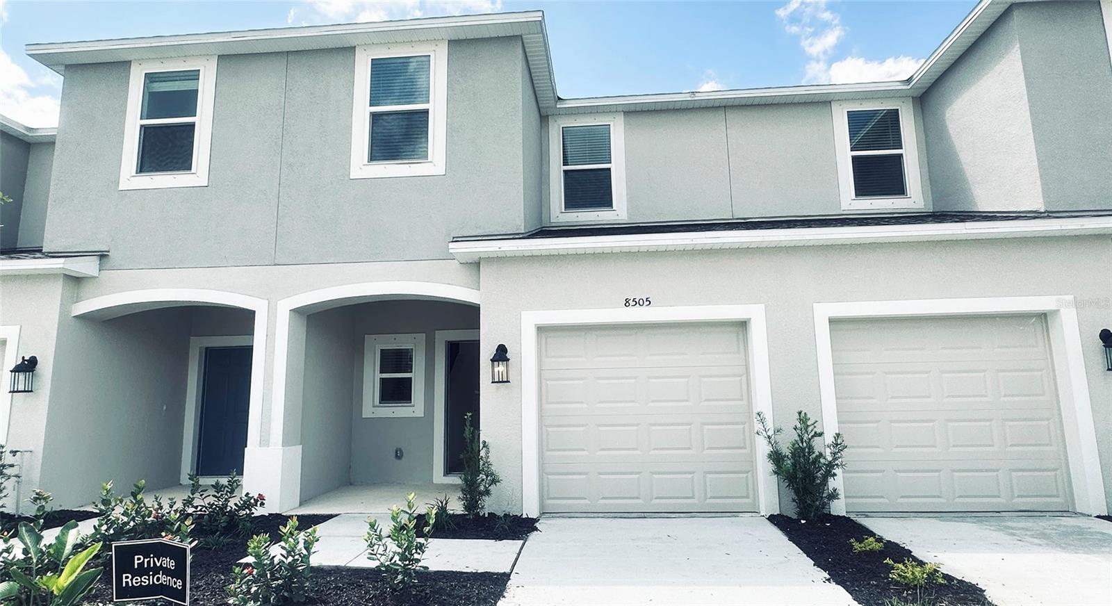 Some Images are model home images for showing purposes only. This Skye Ranch townhouse is less than 2 yrs old, conveniently located not far from the 75 freeway off Clark Road. Skye Ranch is a well-known Sarasota large new development in Sarasota, it is a very popular community for newer families to relocate from other areas. Well planned and developed large community. All the new markets and schools are going into the area and within the Sarasota TOP-rated school. The Pine View school bus also comes to the area as well. The community is very close to markets and other shopping areas within Sarasota's busy commercial area. It is only about a 20-minute drive to downtown Sarasota, a 15-minute drive to Sarasota's popular shopping area of UTC Mall, and less than 25 minutes to the number 1 rated beautiful surge sand beach of Siesta Key! Plus only a minute's walk to the community pool! Skye Ranch now is one of Sarasota's most popular and desirable new communities! With a tone of community amenities, and nearby Twin Lakes Park. The unit has an open floor plan, bright and airy, with the back sliding door facing the beautiful preserve! The unit comes with a car direct access garage and a one-car driveway for your convenience. Downstairs boosts the beautiful modern style kitchen, large enough pantry, good sign living/family room, and cozy dining area, plus a half bath. The upper stairs include the big-size master bedroom, master bath, and a good-sized master walk-in closet. On the other end of the upstate, it has two more bedrooms and another full bath. The washer and dryer are also conveniently located upstairs by the staircase.