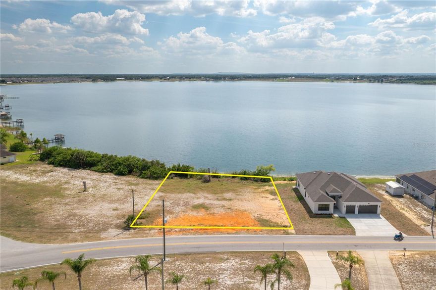 LAKEFRONT RESIDENTIAL LOT! Build the beautiful waterfront home that you've been imagining. Situated on the west shoreline of the lake, you will surely be in awe of the sunsets and have lots of fun on the lake. The surface of Lake McLeod covers approximately 449 acres and it has a mean depth of 11 ft and a maximum depth of 24 ft. The location is convenient to the lovely town of Eagle Lake with short travel time to the metro areas of Central Florida and coastal beaches. Treat yourself to Lake Living!