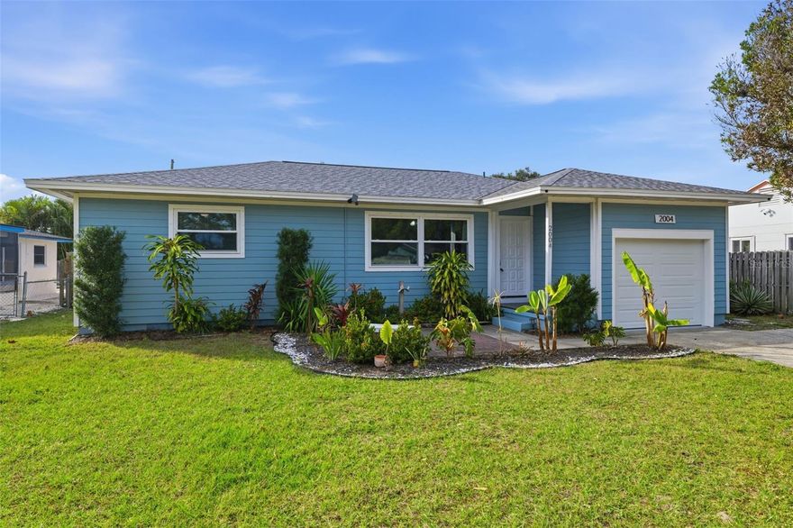 This beautifully maintained three-bedroom, two-bath home with a versatile bonus room is ideally located in the heart of desirable Dunedin. Enjoy an easy golf cart ride to downtown, the Dunedin Causeway, and some of the area?s most popular parks, offering the perfect blend of charm, comfort, and convenience.
Inside, the updated L-shaped kitchen features granite countertops, newer appliances, and a cozy dining nook, making it perfect for both everyday living and entertaining. The thoughtful split-bedroom layout provides added privacy, while the bonus room includes direct access to the backyard, ideal for a home office or guest space.
Both bathrooms boast stylish finishes and contemporary fixtures, and luxury vinyl flooring installed in the bedrooms in 2021 adds a modern touch throughout. Step outside to a screened-in porch overlooking a spacious backyard with plenty of room for outdoor enjoyment or even a future pool. A Tuff Shed (2022) offers excellent additional storage, and the double gate allows easy access for a golf cart or small trailer.
To top it off, fully permitted garage storage was just added. Perfect for securely storing your golf cart and embracing the Dunedin lifestyle.
