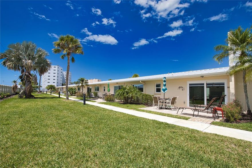 This stunning 2-bedroom, 2-bath retreat is steps from Siesta Key’s renowned powdery white sand. Fully renovated with premium, top-to-bottom upgrades (new plumbing, electrical, HVAC, and high-end appliances), this turnkey property is rental-ready. This unit has been completely redone with quality everything and no expenses spared! Enjoy immediate income and income potential with easy access to Village dining and shopping via walking or a free trolley.  Jamaica Royale is a well-maintained beachfront community known for its private deeded beach and resort-style amenities, including three pools (one beachfront), newly renovated beachside restrooms and changing facilities, and an outdoor kitchen with grills and seating. With onsite rental management, this condo provides an easy, low-maintenance investment opportunity. Whether you’re searching for a turnkey vacation rental, income-producing investment property, or coastal retreat, this Jamaica Royale condo offers location, luxury, and beach good times!