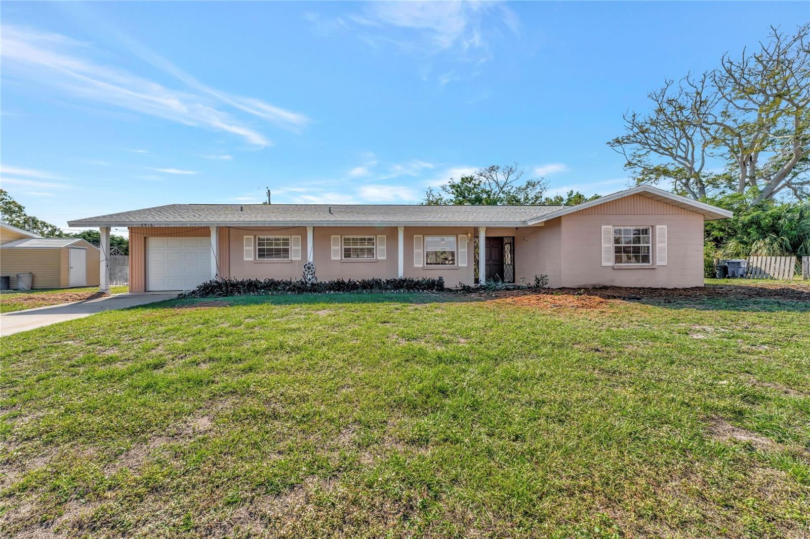 Single lever FURNISHED 3 bed/2 bath house in Sarasota, Florida, in VERY SAFE NEIGHBOURHOOD. Just 15 minutes driving from famous Siesta Key beach: bright sand and friendly waves . Kitchen with granite counter top, equipped with everything you need. Laundry room, garage. Primary bedroom with bathroom attached, second bedroom with bunk bed. Third bedroom is on the other side, you will love to fall asleep while watching jumping bunnies in the backyard through a low window. Huge backyard, one year old roof. New blinds, new tile floor. No huge trees on the property. You can park 4-5 cars on front yard