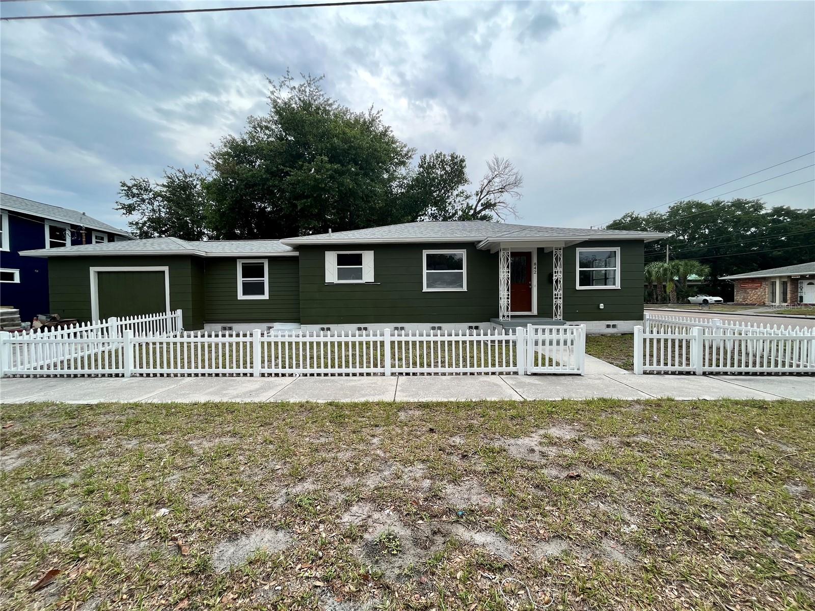 Large beautifully renovated home in North St Pete. The home has a large living room, separate dining area, galley kitchen with butcher block counters. There are 3 large bedrooms on one side of the house and another large bedroom and a full bath on the other. New flooring throughout and 2 updated bedrooms. The property is in close proximity to I-275, Downtown St Pete, Tropicana Field and the Sunshine Skyway.