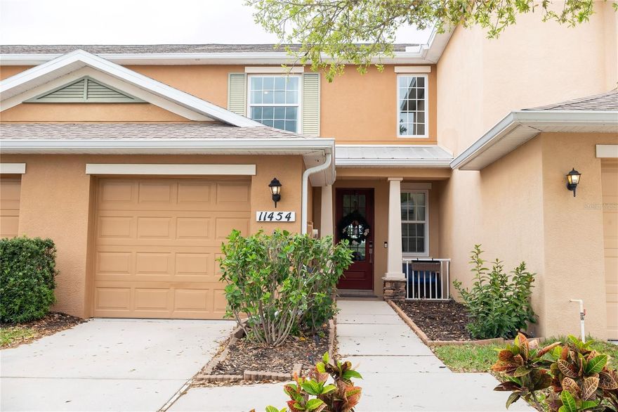 Discover the perfect blend of comfort and convenience in this charming 2-bedroom, 2.5 bath townhome with serene pond views.  The open floor plan creates a bright and inviting living space, perfect for entertaining or relaxing at home.   Thoughtfully updated, this home offers stylish finishes and a warm, welcoming feel throughout. Updates include NEW ROOF, new 3-pane HURRICANE WINDOWS, wood laminate floors, and new screens and frame on the lanai.  Both spacious bedrooms feature their own full private baths, providing comfort and privacy for family members or guests.  The additional half bath on the main level adds convenience for everyday living.  Enjoy a vibrant community lifestyle with amenities that include walking trails, a pool, pickleball courts, and a playground.  Ideally located for commuters, this townhome offers easy access to Tampa International Airport and Sarasota Bradenton International Airport.  You'll also be just a short drive from world famous beaches like Siesta Key and Anna Maria Island, making it easy to enjoy the very best of Florida living.