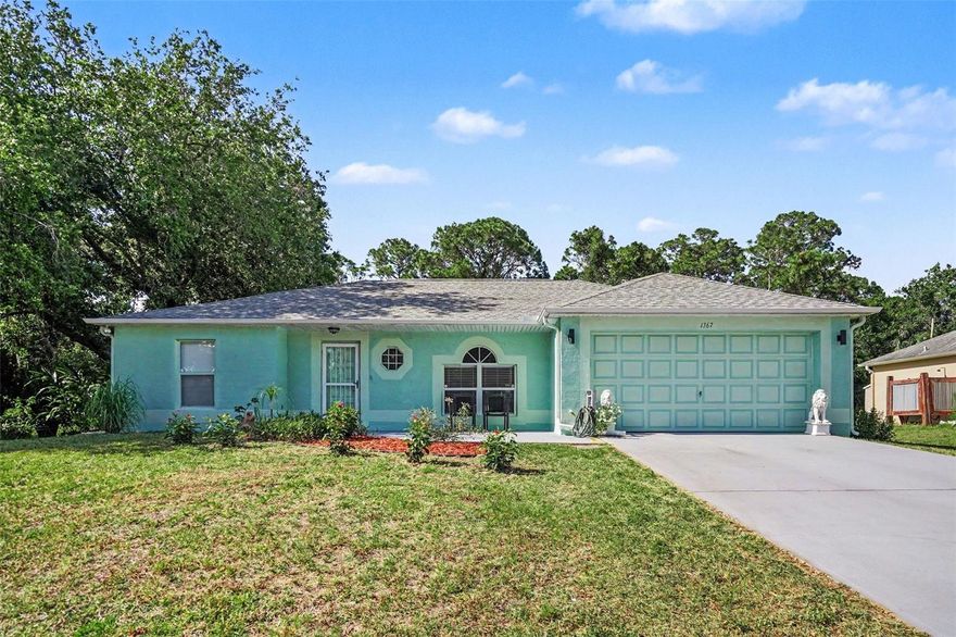 Welcome to this charming 3-bedroom, 2-bath pool home in Palm Bay with no HOA restrictions! Featuring an open floor plan and vaulted ceilings, this home offers a spacious and comfortable layout ideal for everyday living and entertaining. The updated kitchen has been remodeled and includes newer appliances such as a refrigerator, stove, and dishwasher.

Enjoy peace of mind with key updates already in place, including a roof just 8 years old, a 7-year-old AC system, water heater replaced in 2025 and pool resurfaced in 2024! The home also features upgraded insulation, windows and doors, contributing to impressive energy efficiency with average monthly utility costs around $180.

Step outside to your private backyard retreat, complete with an enclosed patio, sparkling pool, and fully fenced yard--perfect for enjoying Florida living year-round. This home combines comfort, functionality, and outdoor enjoyment all in one!