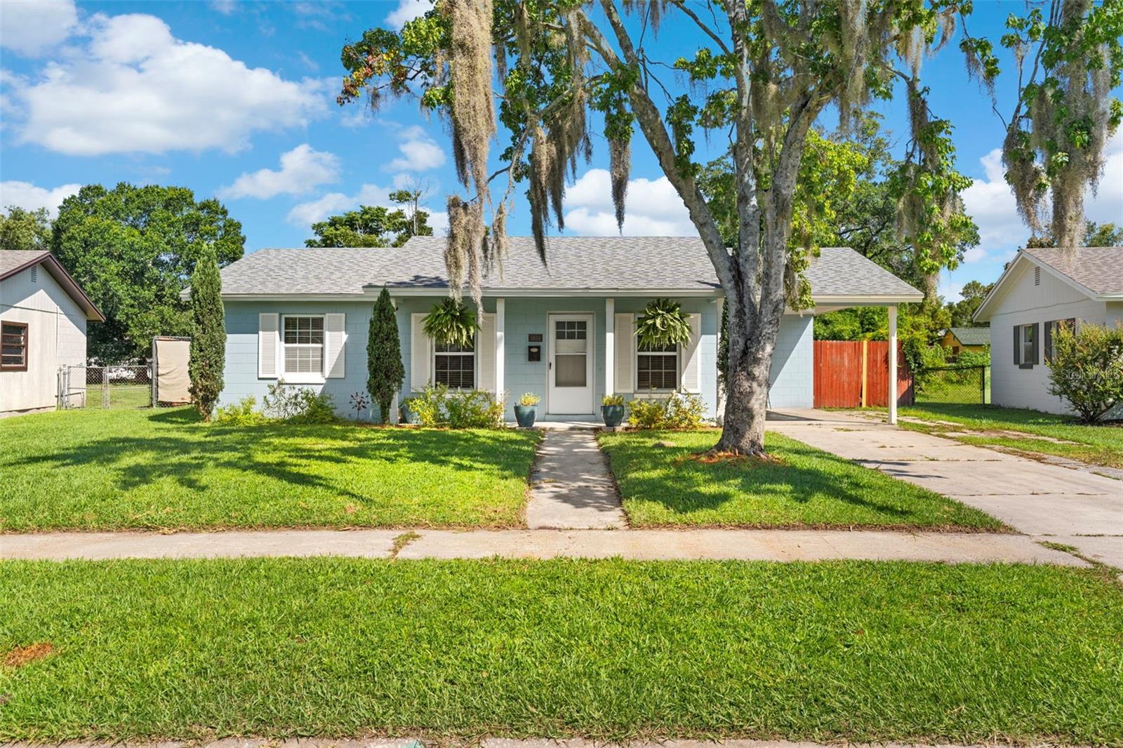 Welcome to this charming single-family ranch-style residence nestled in the established Fairview Shores neighborhood. With a thoughtful layout, it offers three bedrooms and one-and-a-half bathrooms across a cozy living space. The home features tile or laminate flooring throughout, central air conditioning, electric heating, and a full suite of essential appliances including a refrigerator, range, dishwasher, and washer/dryer. Built with durable concrete block construction and topped with a sturdy roof, the property combines quality materials with a sensible design.
Sitting on a spacious lot, this residence includes a single carport and benefits from a low-cost HOA, making it both practical and budget-friendly. Family-friendly nearby schools—Lake?Weston Elementary, Lockhart Middle, and Edgewater High—add to its appeal for those seeking convenience and quality education in the neighborhood.
Surrounded by other well-maintained homes in the same area, this property fits comfortably within a strong local market. Its quiet street and one-story layout bring ease of living, while its solid structure and everyday amenities make it a smart choice for settling in or investing. This home represents an excellent opportunity today for homeowners and investors alike looking for value, reliability, and long-term potential in a highly desirable Orlando area.
