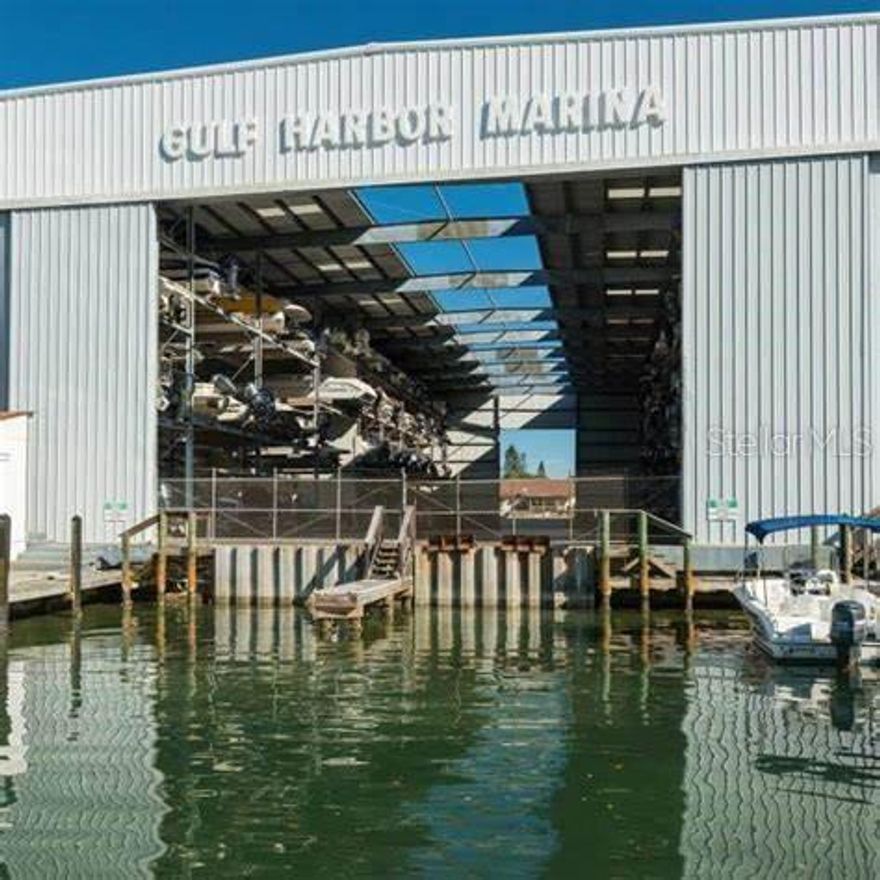 Own your own boat rack in the highly sought-after Gulf Harbor Marina, perfectly located on the scenic Intracoastal Waterway in Nokomis. Enjoy quick and easy access to the Gulf of Mexico—just a short boat ride away—and cruise over to the popular boating hotspot, Snake Island, in just minutes. Also conveniently located between two waterfront restaurants, Pops and Pelican Alley, making grabbing dinner and lunch with friends a breeze. Fuel onsite and discounted for rack owners. On-site bait, food, and drinks. Monthly maintenance just $404. This top rack unit is 10’ wide x 35’ deep x 8’6” high. Maximum Boat Size: 9’ wide x 35’ long x 7’ high.