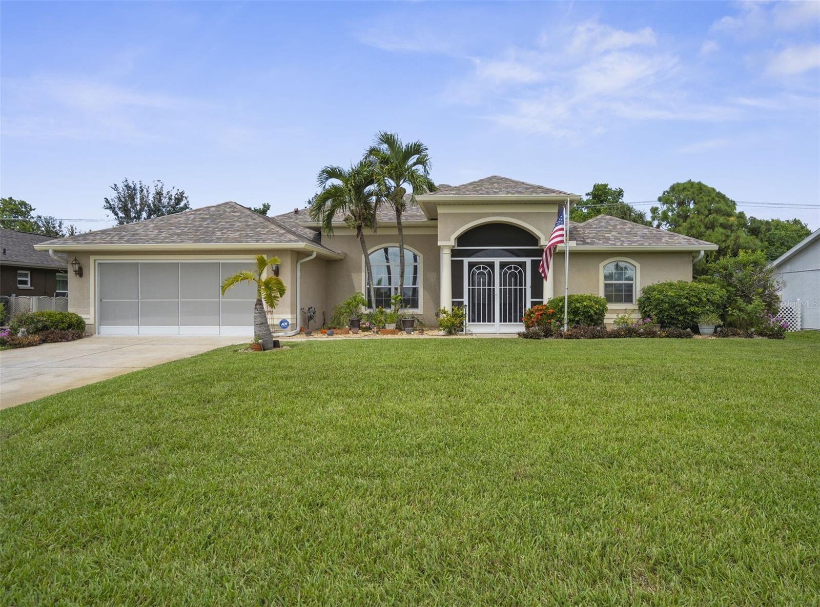 Located in the highly desirable community of Gulf View Estates, known for its friendly neighbors, this elegant 3-bedroom, 2-bathroom POOL home offers the perfect combination of privacy, space, and relaxed Florida living. Enjoy beautiful, lush greenbelt views, providing a serene natural backdrop with no neighboring homes behind you. Welcome through the enclosed front entrance and double glass doors into a bright, cheerful foyer that feels like home. You’re greeted by soaring cathedral ceilings, abundant natural light, and an open-concept layout ideal for both everyday comfort and effortless entertaining. The expansive kitchen features Corian countertops, a center island, pantry, sunny breakfast nook, and a convenient breakfast bar, flowing seamlessly into the living room — creating a perfect space for entertaining and relaxing. Additionally, there is an inviting dining room for more formal meals. Sliding glass doors from the living room, foyer, and primary bedroom open to a screened lanai showcasing a stunning heated pool with a pavered pool deck — perfect for morning swims, sunset lounging, or weekend gatherings. The split floorplan provides privacy with the guest bedrooms located on the opposite side of the home, sharing a guest bathroom featuring a tub/shower combo. The spacious primary suite offers a beautifully appointed en-suite bathroom complete with an oversized sunken tub, Roman shower, dual vanities, and a private water closet. Additional highlights include an attached 2-car garage with ample storage, a convenient interior laundry room, in-ground pool & screened lanai 2017, roof replaced in 2022, HVAC system updated in 2021, hot water heater replaced in 2024, and Gulf View Estates features no CDD fees, low HOA fee of $325 yearly, is pet-friendly, has no age restrictions, and offers a large community lake for fishing and relaxation — adding practicality and peace of mind to your daily living. Exceptional Location — less than 3 miles from the beautiful shores of Manasota Beach and just 8 miles to Venice Beach and Historic Downtown Venice, where you can enjoy shopping, dining, entertainment, and a variety of community events. It’s also just minutes from Downtown Wellen Park and the Atlanta Braves spring training complex. Whether you’re searching for a full-time residence or a seasonal snowbird retreat, this lovely move-in ready home combines comfort, style, and convenience to fit your lifestyle perfectly. Schedule your private showing today!