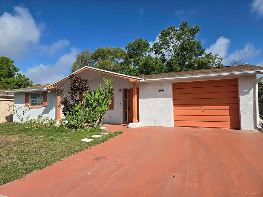 Charming 2-bedroom, 2-bath home conveniently located near shopping, dining, and schools! This well-maintained home features a popular open floor plan and a 1½-car attached garage with plenty of space for a workbench, bikes, or additional storage. Enjoy outdoor living with a screened lanai overlooking a nicely fenced backyard, perfect for relaxing or entertaining. The interior offers fresh paint in the living areas and bedrooms, creating a bright and welcoming feel throughout. The kitchen includes ceramic tile flooring, oak cabinetry, granite countertops, and Newer appliances. Major updates provide peace of mind, including a new roof (2025), new A/C (2026), and new water heater (2026). No HOA and no flood insurance required, helping keep monthly costs low. Seller will credit buyer with a flooring allowance with an acceptable offer, giving you the opportunity to customize the flooring to your taste. Great opportunity for first-time buyers or downsizers for a move-in ready home in a convenient location.