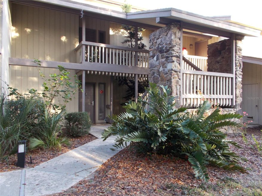 BEAUTIFUL 2 BED 2 BATH INVESTMENT CONDO: This condo unit is on the first floor and has been renovated with new laminate flooring in
the dining and living room areas, with both bedrooms having new carpet. Kitchen and bathroom areas have tile. The kitchen has the solid 
surface counters, raised ceiling with updated LED lighting, new faucet, and new refrigerator. Down the hall is the added washer/dryer stack
unit for convenience. This condo set up as a studio unit with its own kitchen, with built in bar, sink, cabinets, 2 burner range, refrigerator all
included. The owner thought of every comfort a King size bed with luxury bedding, large flat screen TV, desk and computer area, and the private own separate entrance. This condo makes a perfect vacation rental, privacy for a split family vacation, could be for teenagers that want their own space. This condo had 2 new AC units that were replaced in 2022, as well as new hot water heater. You'll find this condo is
conveniently located to all Disney attractions, restaurants, shopping, medical facilities, and our coastal beaches. Call to see this very special
condo today!