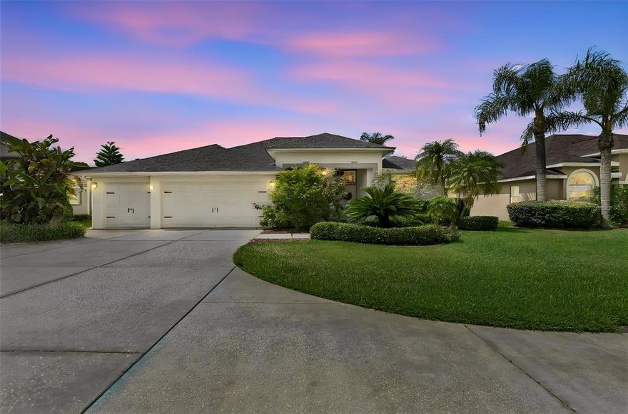 Welcome to Luxury living in the desirable Fox Wood community of Trinity.  This stunning 4 bedroom, 3 full bath home offers 2290 sq ft of living space on an oversized .27 acre lot with beautiful tropical curb appeal.
Step inside to discover tile flooring throughout  the open living space.  This home has a  beautifully appointed kitchen featuring granite countertops, kitchen garage, newer appliances, center island and pantry. 
The open floor plan is the perfect blend for everyday living or hosting guests.
Oh and the pool!  Enjoy Florida living at its finest in your private screened in area with 14x23 in ground pool and water view.
Additional highlights include newer roof 2022, located on a cul-de-sac, 3 car garage, highly rated schools, shopping, dining, golf and beautiful Gulf Coast beaches. 
This beautifully maintained home is truly Luxury Florida living at its finest.