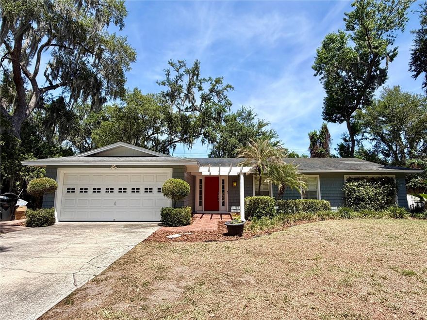 You must see this beautiful 3 bedroom, 2 bathroom home located in the highly desired neighborhood of Christina Woods. This South Lakeland home boasts a family room, tons of natural light, a spacious kitchen, granite countertops, wood cabinets, two sinks with two garbage disposals, a wine refrigerator, a formal dining room with a coffee bar and a built in buffet or desk area, lots of custom built-ins, a custom bar modeled after a real pub in Ireland with  a tap, large bedrooms, lots of closet space, wood laminate and tile floors, plantation shutters, and a 2 car garage. The master bathroom features a jetted soaking tub and double vanity. Recent updates include; front exterior paint in 2026, interior paint in 2024,  air conditioner in 2022, new air ducts and ionizer in 2023, guest bathroom remodeled in 2020 with a zero entry shower, a front door in 2023, and a back door in 2021. Enjoy relaxing and entertaining in the large fenced in back yard with shady oak trees, multiple fruit trees, a screened in back porch off the primary bedroom, and a utility shed with electric and running water. This home is in a great school zone and is conveniently located to several parks, restaurants, shopping centers, grocery stores, and the Polk Parkway for easy commutes to Tampa and Orlando. Call today to set up your private showing!