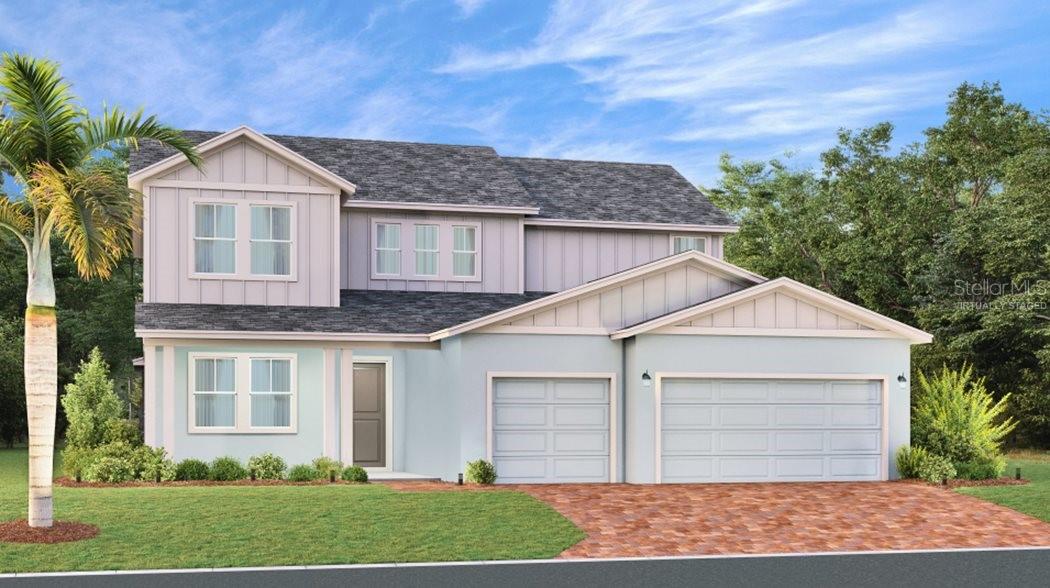 Under Construction. The Summerlin checks all your boxes! This breath taking two-story home features an expansive design with a convenient three-car garage. The first floor features an open-concept family room that complements a chef-ready kitchen and a cozy dining room, plus a private office and a spacious lanai. On the same level is the tranquil owner’s suite with an attached bathroom. Found upstairs are three secondary bedrooms, a bonus room and flex space. With “Everything’s Included”, luxury and value go hand in hand. Enjoy connectivity, green building features, plus new energy conscious appliances. Welcome to Wellness Ridge the community that was designed to provide a Healthy & Active Lifestyle!! Community Features include: Sports Courts, Clubhouse, Fitness Center, Conservation Areas, Playground, Resort Style Swimming Pool and Multi-Use Trails. This beautiful home is very close to Lake Louisa State Park. Clermont is one of the fastest-growing cities in Central Florida. Strategically located close to Orlando and theme parks, it is known for its picturesque hills and pristine lakes. Schedule your appointment today!