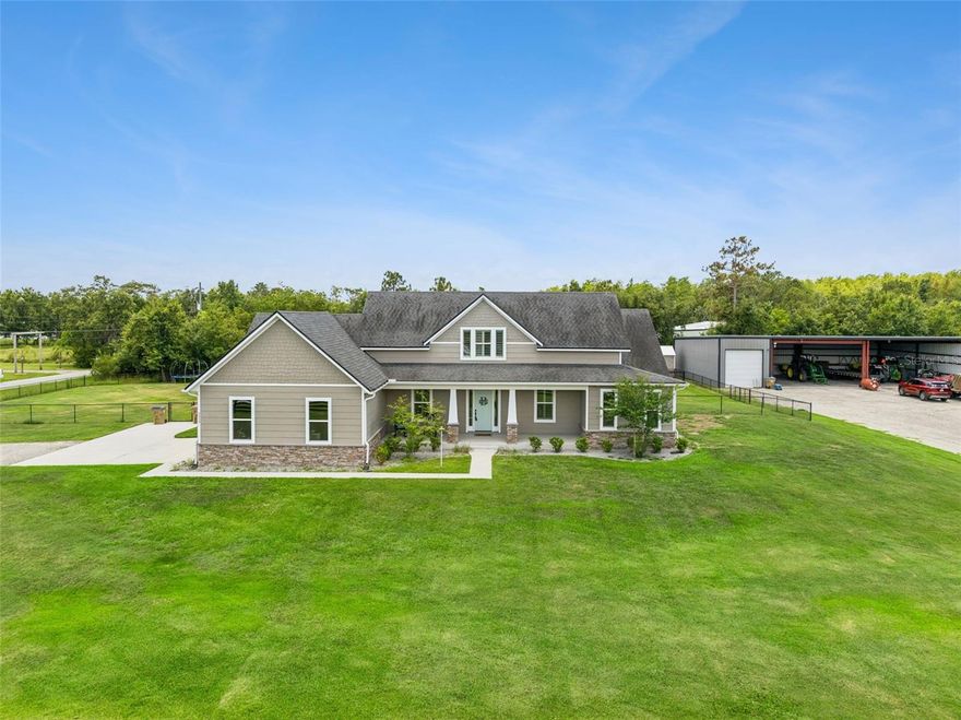 Rare opportunity in sought-after St. Cloud Manor! Situated on a fully fenced 2.07-acre corner lot with no HOA, this 4-bedroom, 3-bath home offers the space and flexibility that's becoming increasingly difficult to find. Inside, you'll find a warm and inviting layout highlighted by a massive 37-foot bonus room perfect for a game room, media room, home office, or second living area.

Outside is where this property truly stands apart. A separate driveway leads to a 4,000-square-foot detached building with concrete floors, electric, and water already in place—ideal for business owners, contractors, hobbyists, or anyone needing room for boats, RVs, trailers, equipment, or recreational toys. The main home's garage also includes an air-conditioned workshop space.

Additional features include a generator-ready transfer switch, soffit outlets for holiday lighting, and plenty of room to expand, work, play, and store it all. Enjoy the privacy of country living while remaining just minutes from the St. Cloud lakefront, schools, shopping, dining, and major roadways.

More than just a home, this is a property that gives you the space to live, work, and create on your own terms.