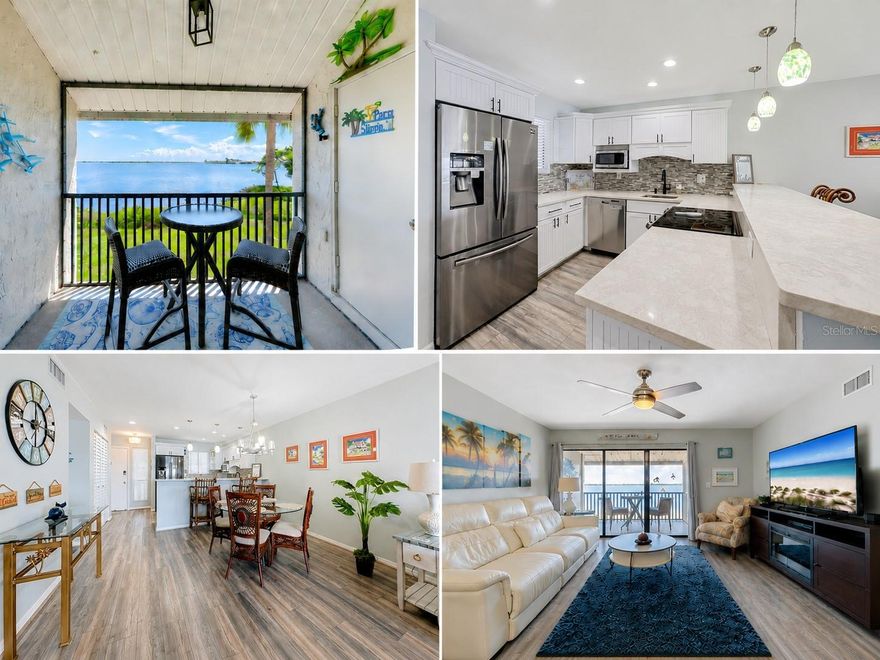 Stunning second-floor two-bedroom, two-bath bayfront condo with unobstructed views of Sarasota Bay. One of only 16 bayfront units at Runaway Bay, this rarely available residence offers breathtaking sunrises, peaceful water views, and direct access to the best of Anna Maria Island living.
Recently fully renovated, the condo features an A/C system replaced in January 2021 and a new hot water tank installed in 2023. Spend your mornings enjoying the bay view from your private balcony, swim daily in the Gulf of Mexico, and take advantage of designated private beach access leading to 6 miles of powdery sand beaches.
Runaway Bay offers outstanding amenities, including a heated saltwater pool, fitness room with sauna, tennis court, pickleball court, bocce ball, shuffleboard courts, clubhouse, grilling area, fishing pier, and kayak launch. The Anna Maria Island Trolley stops right outside the complex, making it easy to explore nearby dining, shopping, miniature golf, live music, and the Historic Bridge Street area.
This beautifully renovated bayfront residence is currently used as the owner’s private residence and is a rare opportunity in one of Runaway Bay’s most desirable locations.