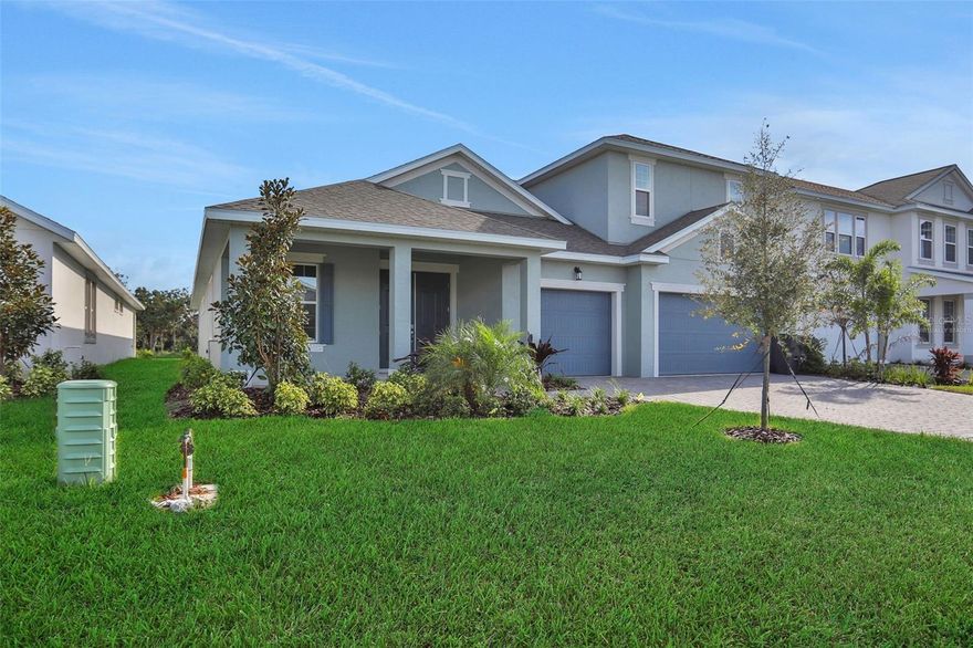 One or more photo(s) has been virtually staged. Under Construction. Discover why the Boca II  is one of the builder's most popular floor plans. Situated on an oversized corner homesite, this stunning 4-bedroom, 4-bath home with a 3-car garage offers an impressive 3,278 square feet of thoughtfully designed living space. From the welcoming formal dining area to the versatile flex room and spacious upstairs bonus room, this home was designed to fit the way today's families live, work, and entertain. Designer finishes shine throughout, with white cabinetry, quartz countertops, and beautiful beachwood-tone laminate flooring that flows through the main living areas. The kitchen serves as the heart of the home, featuring a large island with a charming white farmhouse sink, perfect for gatherings and everyday living. Plush carpet adds comfort in the bedrooms, while elegant 12x24 tile brings a polished look to the bathrooms. A convenient drop zone entry from the garage helps keep daily life organized and functional. Combining style, space, and practicality, this Boca II is the perfect place to call home. Sample Images