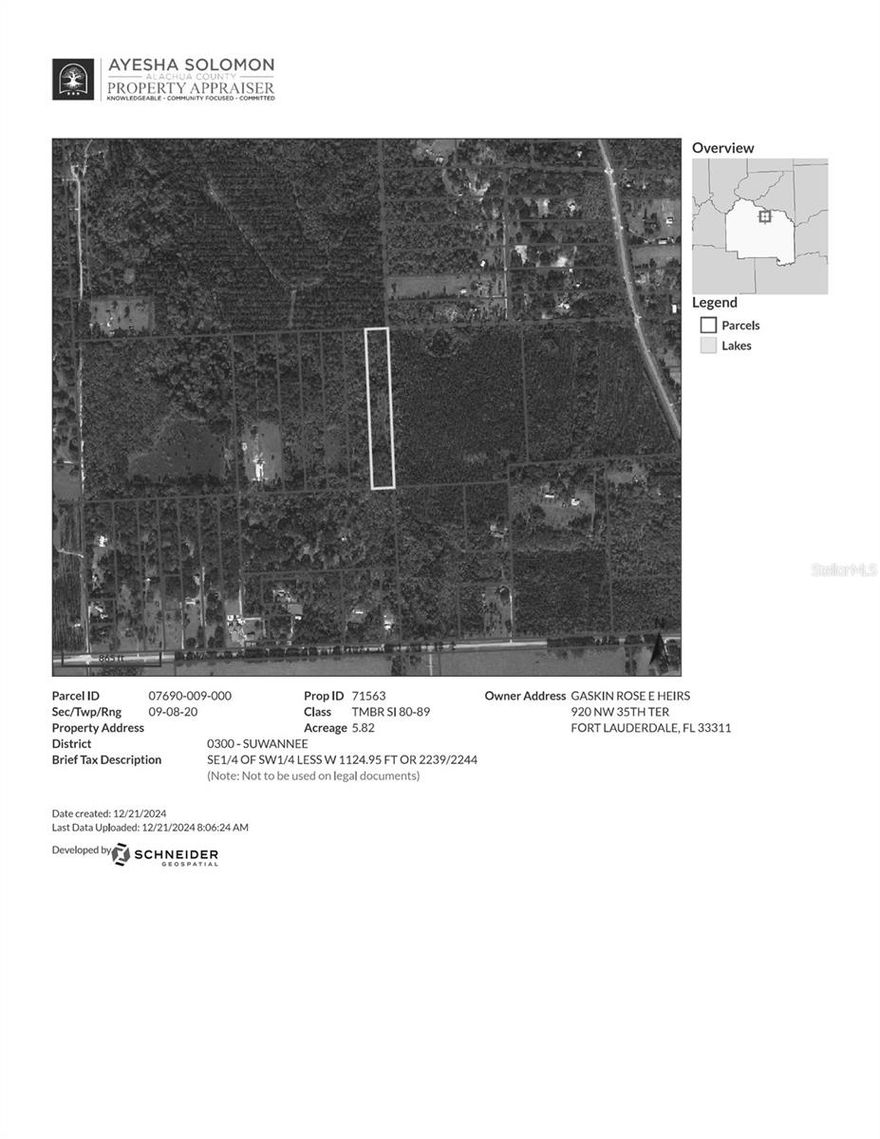 Partial wooded 5 acre property in the Monteocha area. Directions to property to be verified.