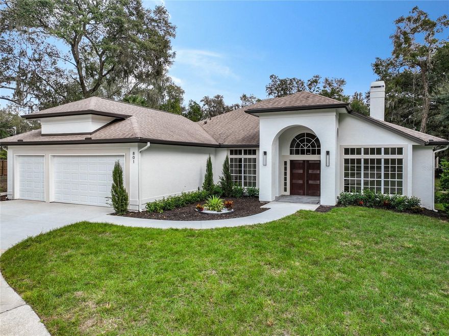 MUST SEE - COMPLETELY RENOVATED & GORGEOUS 4 Bedroom, 3 Bath Open/Split Pool Home with enormous 3+ car garage, on a beautiful oversized lot! When you step through the elegant entryway into the grand foyer of this stunning, modern farmhouse-styled residence, you’ll immediately be captivated by the high ceilings, abundance of light, ultra-luxurious interiors, and impeccable craftsmanship! In fact, you might feel like you’re walking through a high-end new construction home, except it’s on a tree-lined 1-acre lot, with customized features and finishes, tons of extra storage for all your recreational vehicles/workshop needs, with NO HOA, and the best part…IT'S ENTIRELY MOVE-IN READY! Imagine beginning every morning immersed in the beauty of your light-filled, spacious Master Suite with exquisite, Spa Bathroom featuring a rain shower, handheld shower and 3 body jets, double vanities and soaking tub with free standing faucet and handheld shower head. You throw on a robe and saunter into your enormous, dreamy white Gourmet Chef’s Kitchen to make a cappuccino. While lounging on a bar stool at the oversized Kitchen Island, you admire your premium KitchenAid stainless appliances, marble-look Silestone countertops and solid wood J&K cabinetry. And looking through the spacious Great Room’s triple glass pocket doors, you note the beauty of your covered porch and screened-in pool surrounded by nature. Perhaps you're inspired to plan a casual gathering of family and friends, because your home is made for entertaining – so many inviting spaces to gather inside and out, with plenty of room and parking for everyone. Whether it’s a dinner party in the Formal Dining Room, or casual BBQ out on the covered Back Porch by the pool, or watching football while nestled in your Great Room sectional, or cooking in the Kitchen, or snacking at the Eat-In Nook – everyone can join in the fun. The 2nd and 3rd bedrooms are conveniently located through the hallway and share a super chic Jack & Jill bathroom. The 4th bedroom could easily be used as a Home Office, located just off the foyer. A stylish 3rd full bathroom is accessible from the hallway and pool area. Just outside the back porch and pool enclosure, the breezy backyard is the perfect size for all your outdoor activities and pursuits, featuring a 24'x36' detached/double storage shed with plenty of room for a workshop, extra vehicles, boats/trailers and/or man cave. Your Florida oasis awaits, conveniently located near Wekiva and Rock Springs, yet so close to major shopping, dining and entertainment in downtown Apopka, Altamonte Springs, and all over Central Florida via the 429 Beltway! *ALSO AVAILABLE* is a vacant .77-acre lot next door, please visit the listing by searching MLS# O6160053