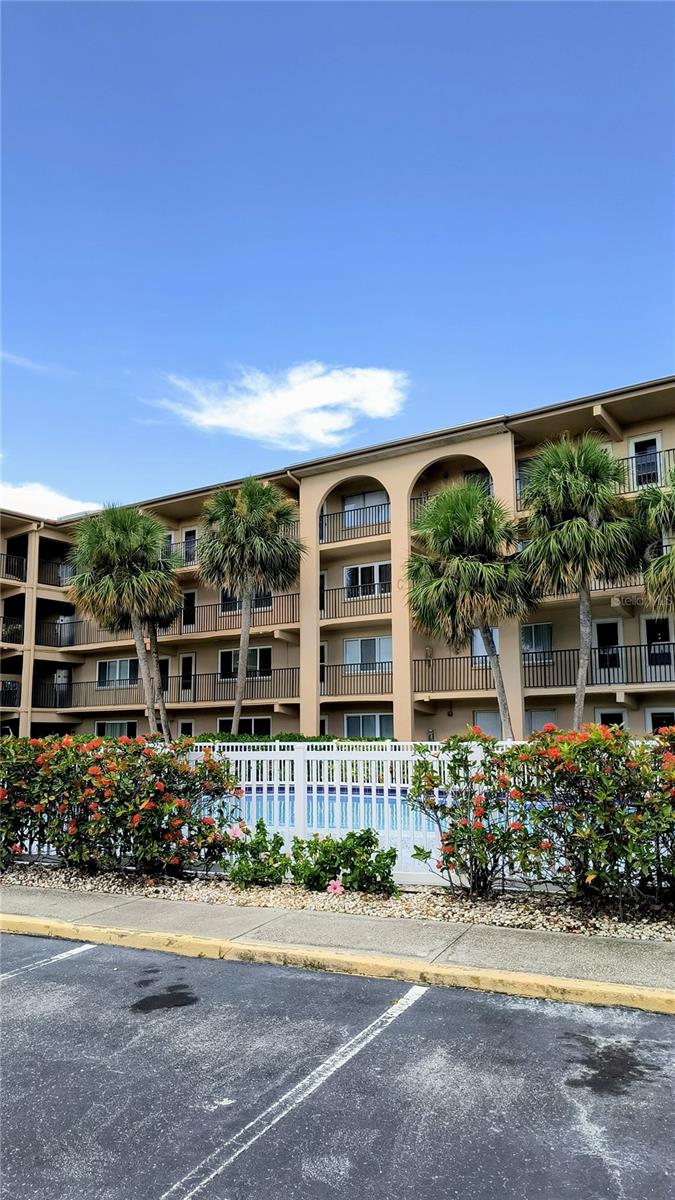 Welcome to Bay West,an all age complex on the Bluffs. Enjoy the location, close to shopping, restaurants, medical, parks and the beautiful Gulf Beaches. High and dry this complex offers a pool, on site laundry, shuffleboard. This one bedroom,one bath unit is updated and ready for new owners. First floor unit with pool view. New windows, flooring, updated kitchen and bath. All the work is done. Unit also has a covered parking spot. Just move in and enjoy.