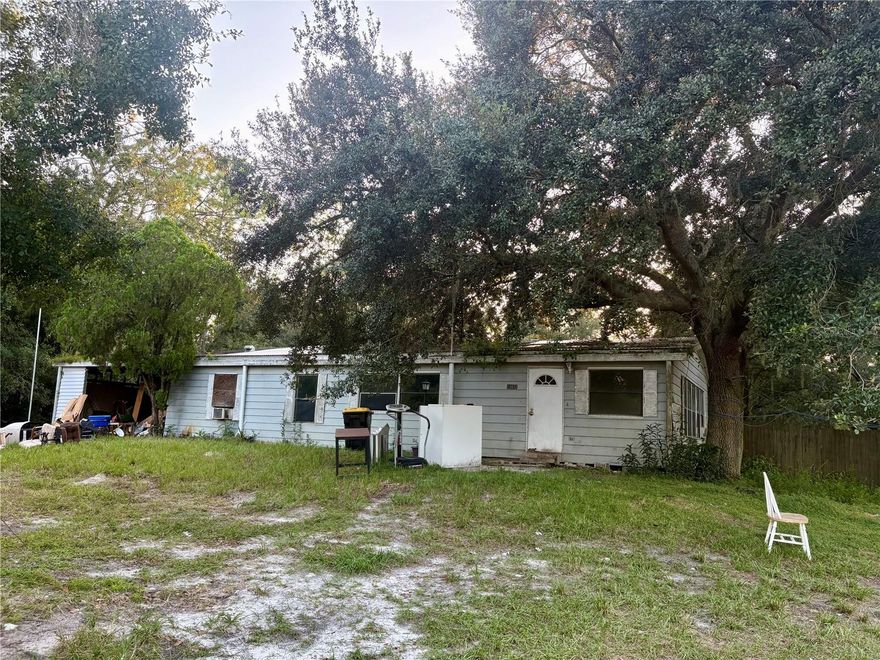 Bring your vision and tools! This property offers a great opportunity for investors, flippers, or anyone looking to customize their dream home from the ground up. The home needs interior work and updates, making it perfect for someone ready to renovate or even start fresh with new construction.
No HOA ab an acre of land. Carport could be used as a workshop, big screened back porch.
Located in a peaceful neighborhood of Lakeland, the lot provides plenty of potential and space to create something truly special. With easy access to local amenities, schools, and major roadways, this property combines convenience with opportunity.

If you’re searching for a project with solid potential in a desirable area—this is it!