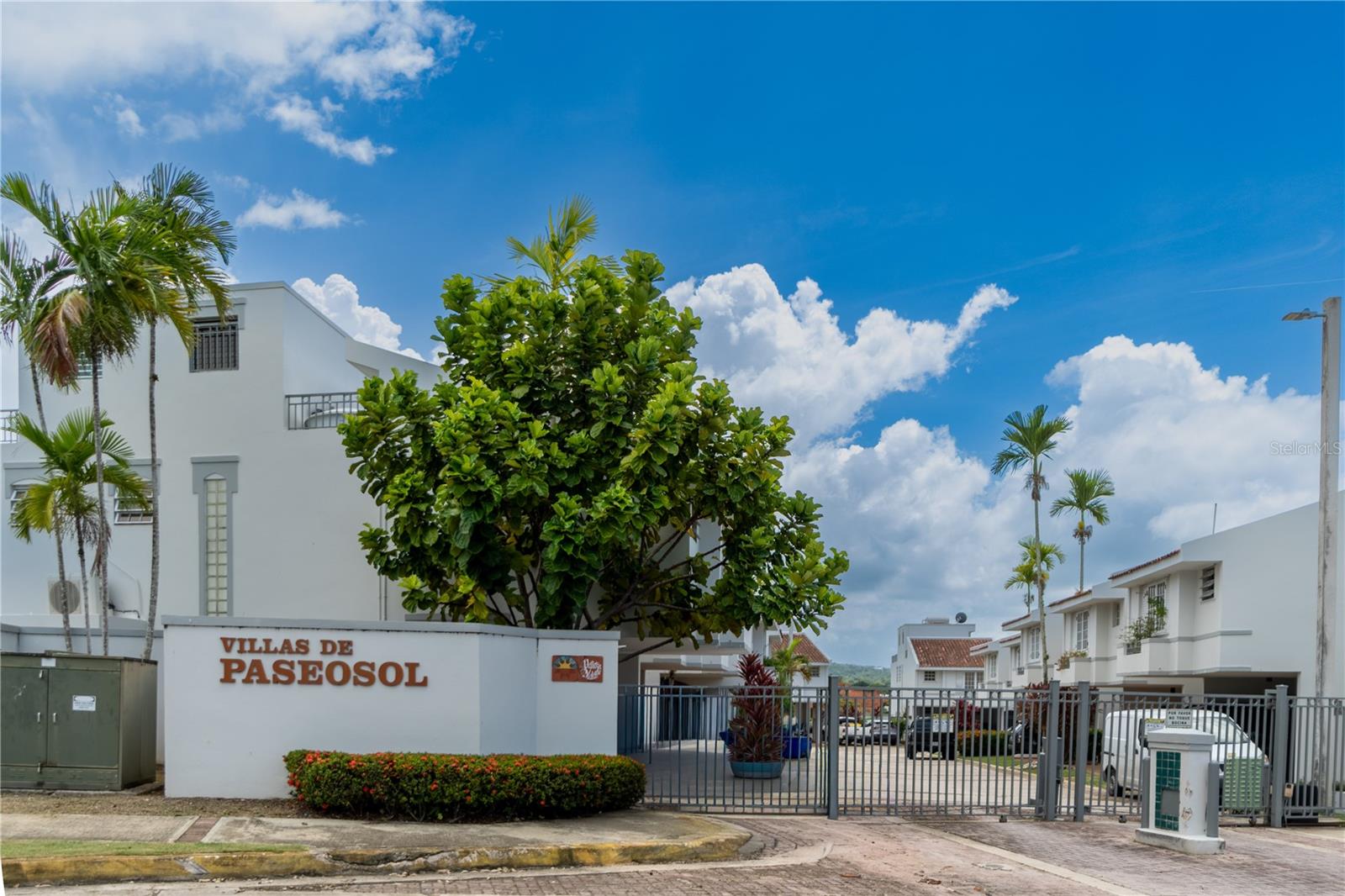 One or more photo(s) has been virtually staged. Welcome to Villas De Paseo Sol, Beautifully remodeled 3-story townhome of approx. 2,646 sq.ft. featuring 3 bedrooms, 2.5 bathrooms, a den, and a master suite with ensuite bath and double walk-in closet. The home offers an entrance foyer, dining area, family room, and a fully remodeled kitchen with breakfast nook/bar. Additional features include a laundry room, home gym, patio, rooftop terrace, and carport for 2 vehicles with potential for EV charger installation. Upgrades include a 13kW full capacity power generator, emergency water cistern, and double gated security. Los Paseos amenities include clubhouse with fitness center, pool, sports courts, playground, and running track. Conveniently located near supermarkets, shopping, dining, schools, and services.