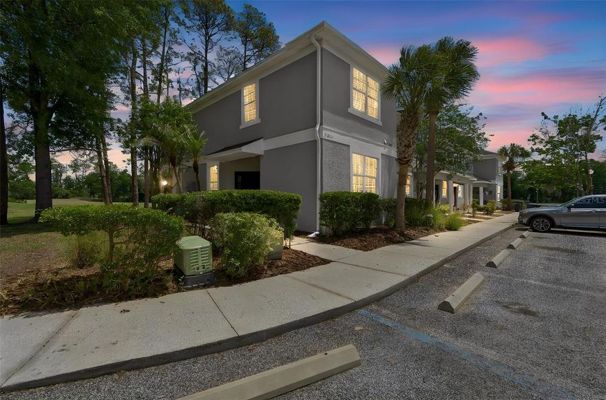 Peaceful golf course living in the established community of Lake Bernadette. Overlooking the Links of Lake Bernadette golf course, this 2 bedroom, 2.5 bathroom home offers an open layout, upstairs loft space, screened patio and exterior storage closet surrounded by mature landscaping and greenery.

The primary bedroom features its own private en suite bathroom, while the upstairs loft and additional full bath create flexible space for a home office, media room, guest space or cozy second living area. The screened patio becomes an extension of the living space, offering a quiet place to unwind and enjoy the relaxed golf course setting. Plenty of parking adds everyday ease for both residents and guests.

Recent improvements include fresh interior paint, new carpet, 2023 A/C, plus a new roof and exterior painting completed by the HOA.

Life in Lake Bernadette is centered around a relaxed Florida lifestyle with scenic surroundings, golf course views and resort style amenities including pools, fitness center, tennis, pickleball and clubhouse amenities, all within the community itself.

A rare opportunity to enjoy golf course living with low maintenance convenience and an easy everyday lifestyle.