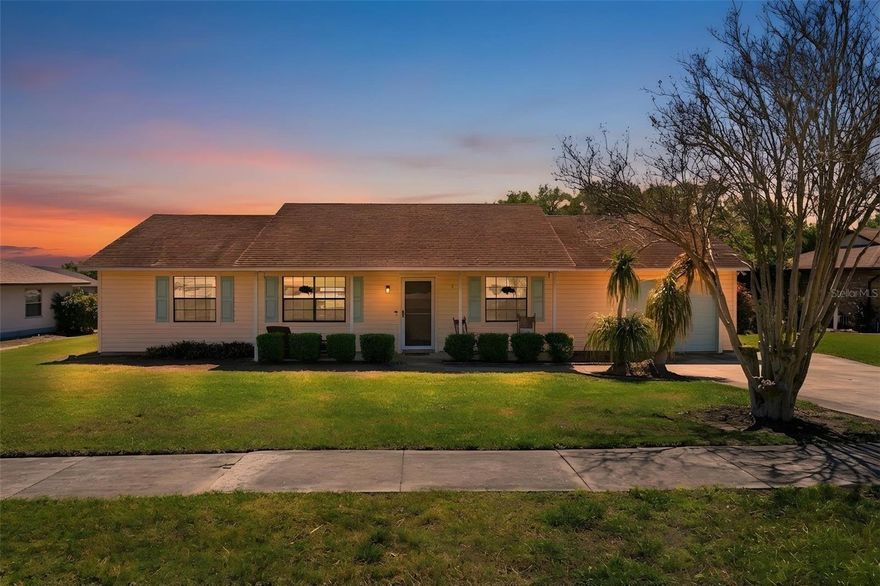 Welcome to easy Florida living in the sought-after Wedgewood community! This 2-bedroom, 2-bath split-bedroom home offers comfort, functionality, and a relaxed lifestyle, all within a neighborhood featuring a 9-hole, par-58, 3,525-yard golf course and a LOW HOA. Step inside to find laminate flooring throughout and a kitchen with granite countertops and ample storage perfect for everyday living and entertaining. The split floor plan provides added privacy, with a spacious primary suite that includes a large walk-in closet. Additional highlights include a garage with a mini-split system, ideal for a workshop, gym, or climate-controlled storage. Out back, enjoy a large fenced yard complete with a storage shed and a screened porch perfect for morning coffee, evening relaxation, or hosting guests.

Don’t miss the opportunity to enjoy comfort, convenience, and community all in one place!
