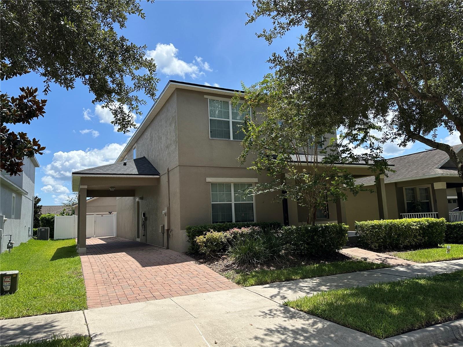 .... Move in ready ..... Fully Fence ....Rent includes Basic Cable & Internet, Tesla Car Charger, Washer, and Dryer.... No Carpet..... Brand new Luxury Vinyl Flooring in all bedrooms.... This house is located in the desirable Independence community. The Community features amazing amenities including 2 Community Pools, Play Grounds, Boat Ramp, Fishing Docks, Tennis courts, Basketball courts, 2 Clubhouses, 2 Gyms, Billiards, Arcades, Dog Parks, Bike & Walking Trails, onsite management office. This home features ceramic tile in the downstairs and carpet in all bedrooms. The master bedroom is located upstairs and there is one bedroom downstairs and a full bath. The kitchen has plenty of cabinet space. Detached garage with a cover porch going in through the kitchen. The home is close to the Horizon West, Hamlin Area and HWY 429 for an easy commute. It is zone for Keenes Crossing Elementary School, Bridgewater Middle School, and Windermere High School. It is minutes away to Foundation Academy as well. Rental Insurance and 1.5 months deposit are required before moving in. Tenant is responsible for the lawn maintenance.