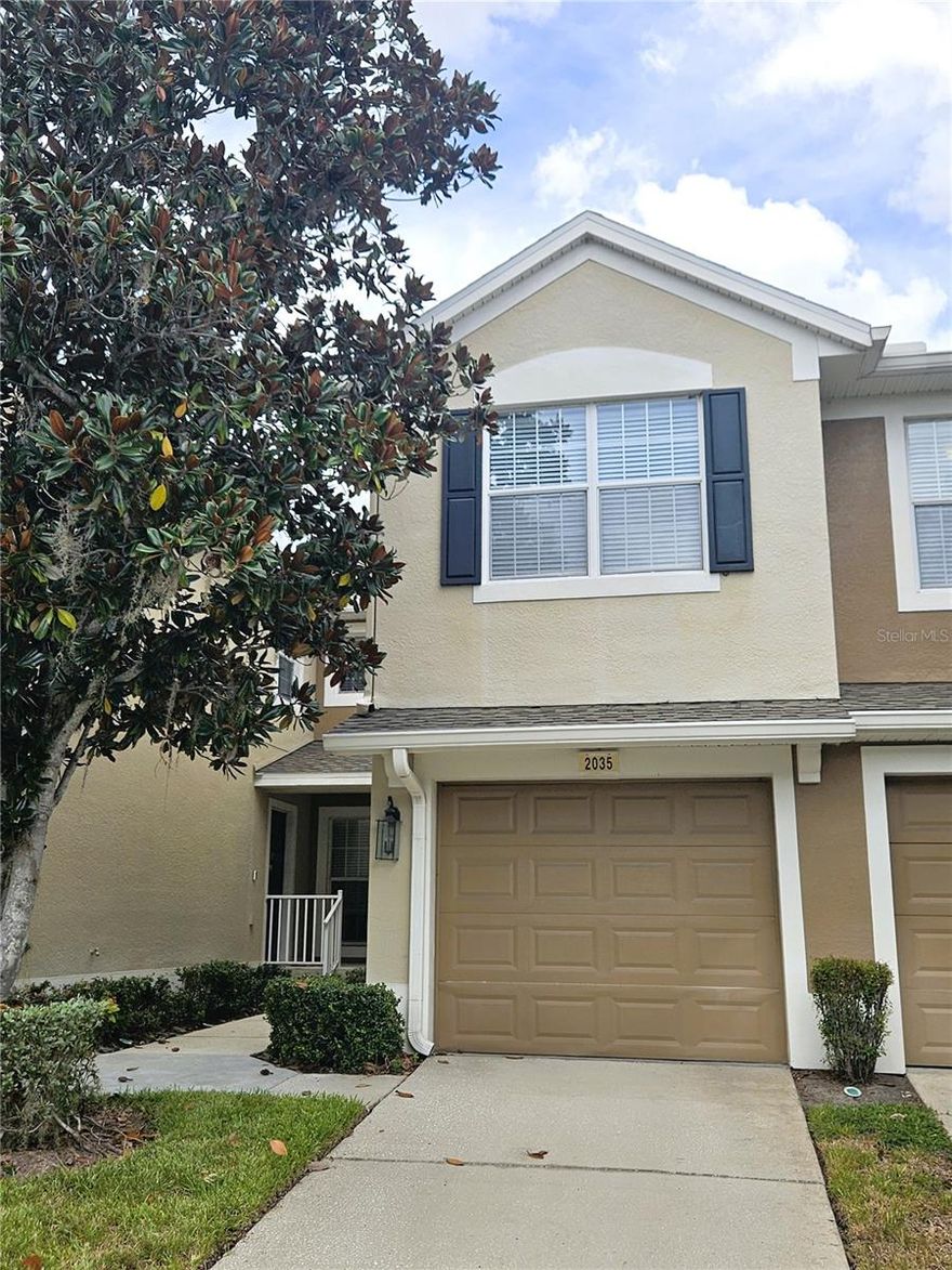 Luxurious 1,771 SqrFt Townhome with Close Proximity to the Intersection of US301 & I75. 3 Bedroom, 2 Bathroom, 1 Car Garage Maintenance Free Property in the Gated Community of Villa Serena in Riverview.  Recently Remodeled and Move-in Ready.  The Vaulted Ceiling, Open Floor, Windows, and Glass Slider make this Home feel light and bright.  Perfect for both entertaining or relaxing by yourself.  The Kitchen has Stainless Steel Appliances, Wood Cabinetry with Crown Molding, Granite Countertops, Decorative Tile Backsplash, Luxury Vinyl Flooring, and space for a Breakfast Table.  Behind the Double Closet Doors are the Washer and Dryer.  The Kitchen opens to both a Formal Dining Room and a separate Living Room.  There is plenty of space for everyone in the Living Room.  It has a Ceiling Fan and Glass Slider to the Screened-in Balcony.  You will spend many hours on the Balcony with its Ceiling Fan enjoying the secluded wooded creek views.  The Primary Bedroom has 3 Windows offering a panoramic view of the Backyard, Vaulted Ceiling with Fan, Walk-in Closet, and an En-Suite Bathroom.  The Primary Bathroom is a true Oasis: a long Granite topped Vanity with Dual Sinks and Mirrors, Luxury Vinyl Flooring, and an oversized Walk-in Glass Enclosed Shower with Accented Tilework.  The 2nd Bedroom is also in perfect condition with an En-suite Bathroom with a Tub-Shower.  The 3rd Bedroom is currently configured as an Office.   The Community features a Clubhouse with Pool and Fitness Center.  Great location with easy access to Shopping, Restaurants, and Entertainment.  Pets permitted on a case-by-case with Owner's approval.  $350 Non-refundable pet fee for each pet. The property is Professionally Managed and Maintained.  There is a one-time $150 Administration Fee, a $75 Application Fee for each applicant 18 years or older.  Applicants should have a minimum 600 credit score, Gross Monthly Income of at least 2.5 times the Monthly Rent, and stable Rental History (no Evictions or Tenant Collections).