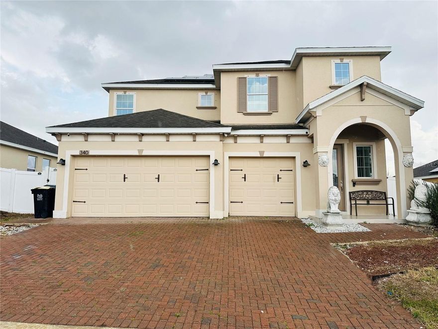 Beautiful and spacious 4-bedroom, 2.5-bathroom rental home, this well-maintained property offers a comfortable and functional layout with plenty of space for living and entertaining. The home features a bright and open living area, a modern kitchen with ample cabinet and counter space, and a convenient half bathroom on the main floor. All four bedrooms are located upstairs, along with two full bathrooms, providing privacy and comfort.
The home includes a large 3-car garage, private driveway, and a fully fenced backyard—perfect for relaxing or outdoor activities. Additionally, the property features solar panels, helping you save on energy costs while supporting a more sustainable lifestyle.
Ideally located just minutes from shopping centers, grocery stores, restaurants, and everyday conveniences. The home also offers easy access to I-4, making commuting to Orlando and surrounding areas simple and convenient. Located close to Walt Disney World and many popular Central Florida attractions.