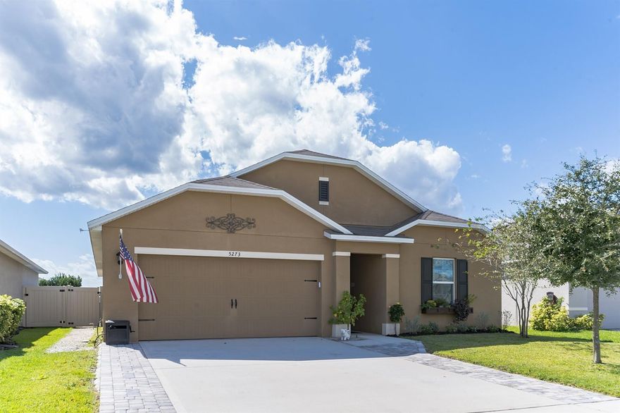 This stunning four-bedroom, two-bathroom pool home in the heart of Port Orange won't last long! It is almost a brand-new home with new light fixtures, ceiling fans and custom closet shelving throughout the home. This split plan home offers three bedrooms at the front of the home and a spacious master suit towards the back that has a private double sink bathroom and a walk-in closet. The tiled open kitchen has a large island with plenty of room for everyone. Enjoy the perfect fenced in backyard with an extended screened patio, your own private saltwater pool, hot tub and fire pit! All outdoor furniture is included with the home. Conveniently located near the Port Orange Pavilion, Publix, I-95 and much more. ;Water: City