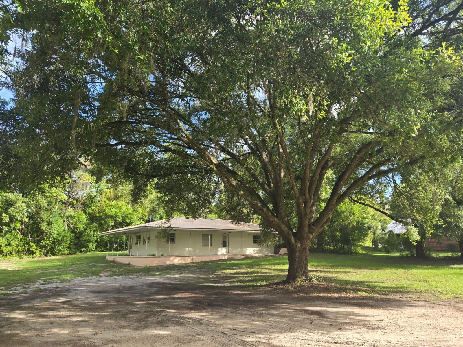 This is a solidly built cement block single family residential house, close to Downtown High Springs and full of potential. The house sits in commercially zoned lot and boasts of a thousand square foot shed on an adjacent parcel. The shed features a heavy duty motor lifts and it retractable garage door which opens automatically. The shed sits on property that's zoned industrial and the house itself is zoned commercial. The property also sits next to the old railroad tracks which offers miles of hiking in the woods and room to spread and enjoy the best that High Springs has to offer. The front yard is adorned with a heritage oak tree not less than 150 years old. All of the area springs are on average 15 minutes drive. Easy to see. Motivated sellers. Make an appointment today while it lasts.