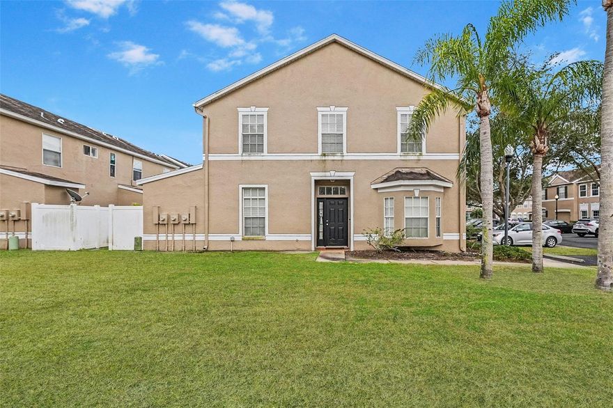 Corner lot with a garage in gated community. Upgrades include: new blinds on the sliding glass door, newer HVAC unit (2021), 5 inches of insulation installed (energy efficient, newer washer/dryer, and updated upstairs bathroom. Welcome to this beautifully maintained 3-bedroom, 2.5-bathroom townhome located in the desirable Trafalgar Square community of Tampa!

As you step inside this two-story home, you’re greeted by cherry wood laminate flooring throughout the main living area, new interior paint, new ceiling fans, and large windows that fill the space with natural light. This home is concrete construction on both floors, providing additional peace of mind. The first floor offers a functional and inviting layout, featuring a convenient half bath, a well-appointed kitchen, and sliding glass doors that lead to your own private screened-in patio—perfect for relaxing or entertaining. The backyard is fully fenced, with a vinyl privacy fence,  providing additional privacy and a great outdoor retreat.

Upstairs, you’ll find the washer and dryer closet for added convenience, along with all three bedrooms. The spacious primary suite features an en suite bathroom with dual sinks and a walk-in shower. Two additional bedrooms share a full bathroom complete with a shower/tub combination.

This home offers low HOA fees while still enjoying fantastic community amenities, including a pool and playground. Ideally located near State Road 597 for an easy commute and just minutes from a variety of restaurants, markets, hospitals, and schools. You’re also only a short drive from the historic charm and entertainment of Ybor City and the campus of the University of South Florida, along with many other popular Tampa attractions.

Comfort, convenience, and location—this townhome truly has it all!