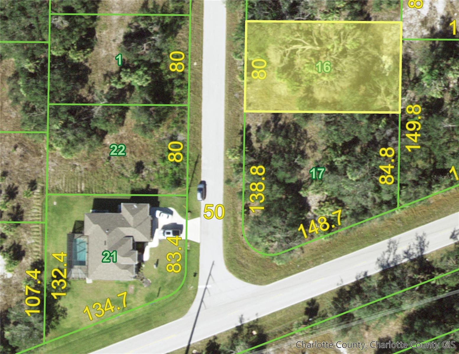 Want a super location to build your dream home in Florida? The 80’ x 138’ parcel (13’ deeper than the standard) is on a sparsely populated street, yet just off main thoroughfares in the Charlotte County seat of Murdock. Shopping & medical facilities are easy access & it’s just 3.6 miles from the Centennial Park Rec Center, for pickleball, swimming & all manner of sports, including miles of paved trails. Less than 20 miles to the Gulf of Mexico beaches! Once your home is built there are no restrictions to keeping your RV or boat on your property & year-round recreation is part of the joys of southwest Florida. Several public boat ramps launch you into the beauty of Charlotte Harbor. Competitively priced with no scrub jay fees & NOT in a Special Hazard Flood Area, with high ground & lower construction costs. A lovely newer home is right across the street for short distance tie in for utilities. The wooded lot requires no maintenance until you’re ready to build, making 464 Wenlock your future oasis in paradise.
