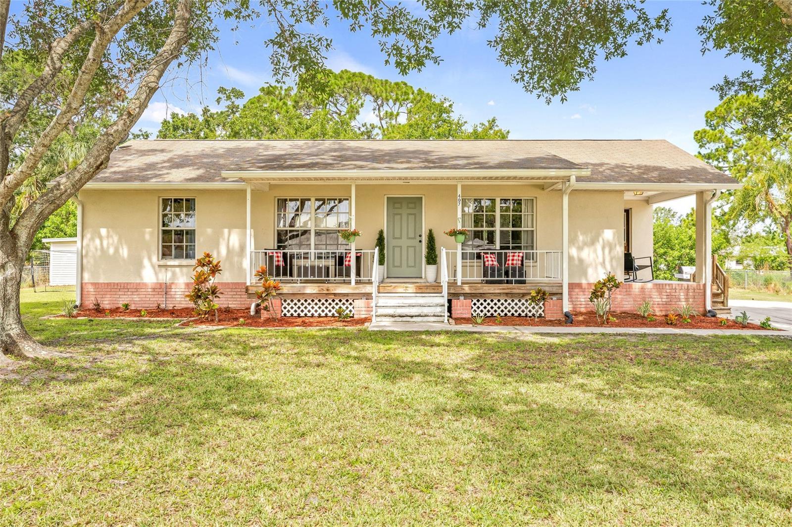 One or more photo(s) has been virtually staged. Welcome to this 3 bedroom, 2 bath home on a generous .38-acre fenced lot with space to stretch out and make it your own! From the freshly painted front door and cozy porch to the bright and newly painted living space inside, this home has heart.
Step into a living room with laminate wood flooring, full of natural light and a warm, comfortable vibe. The kitchen offers plenty of counter space and storage, including a walk-in pantry just off the dining area—perfect for keeping things organized and functional.
The remodeled primary bathroom adds a fresh, modern touch, and the spacious primary bedroom fits a king-sized bed! The second bathroom features an updated vanity. A bonus sunroom gives you flex space to use however you need—home office, playroom, craft room, you name it!
Out back, the oversized yard is the real showstopper. With plenty of parking for friends and family, there’s room for BBQs, bonfires, and weekend hangs under the stars. Whether you're planting a garden, adding a swing set, or just enjoying the open space, it’s the kind of yard that invites real Florida living.
Located just minutes from Little Manatee River State Park, E.G. Simmons Park, and Bahia Beach, with easy access to US-41 and I-75 for commuting. And even during recent major storms, this home remained high and dry, offering peace of mind in Florida’s unpredictable weather