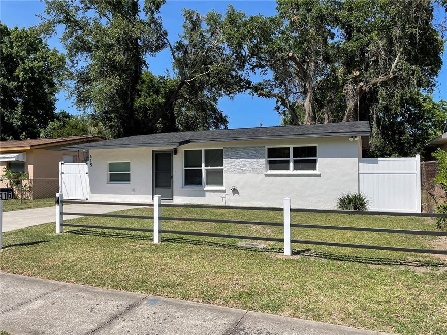 Check out this totally remodeled, move-in-ready home! Renovations from the floors to the roof were just completed on this beautiful bungalow that is waiting for a new owner! This 3 bedroom, 1 bathroom, concrete block home features a NEW ROOF, windows, all new tile flooring, new kitchen & bathroom cabinets, granite counter tops and all new fixtures and wall tile. BRAND NEW CENTRAL HVAC, kitchen appliances and hot water heater will make owning this home a dream come true! ;Water: City