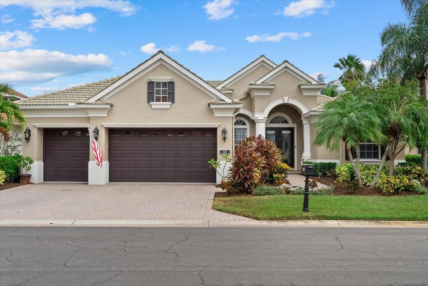 Welcome to Riviera Dunes, one of Southwest Florida’s premier boating communities and home to the region’s safest deep-water harbor. Perfectly positioned along the peaceful Manatee River, this neighborhood offers direct access to the Gulf in just 10 minutes. Included with this residence is a deeded marina slip that accommodates vessels up to 44’, Tucked behind the private gates, the home greets you with lush landscaping and a welcoming entryway. Inside, you’ll find an updated interior with luxury vinyl plank flooring that flows effortlessly through the living and entertaining spaces. The open kitchen is beautifully appointed with stainless steel appliances and connects seamlessly to the family and dining areas, making gatherings a breeze. Designed with flexibility in mind, the home features two full master suites and two additional guest bedrooms. The upstairs master is a true retreat complete with a walkthrough closet, coffee bar with sink, luxurious spa-style bathroom, and a tranquil balcony where you can sip your morning coffee while watching marine life below. Perfect for entertaining, the expansive sliding atrium doors disappear to create a seamless connection between indoors and outdoor spaces. Step outside to your sparkling heated pool and fully equipped summer kitchen—ideal for year-round Florida living. Additional highlights include a three-car garage, whole home water filtration system and a new AC unit. Enjoy access to outstanding community amenities, including a clubhouse, fitness center, tennis, pool, and an active pickleball community. This is more than a home—it’s a lifestyle. Welcome to your private waterfront retreat in Riviera Dunes.