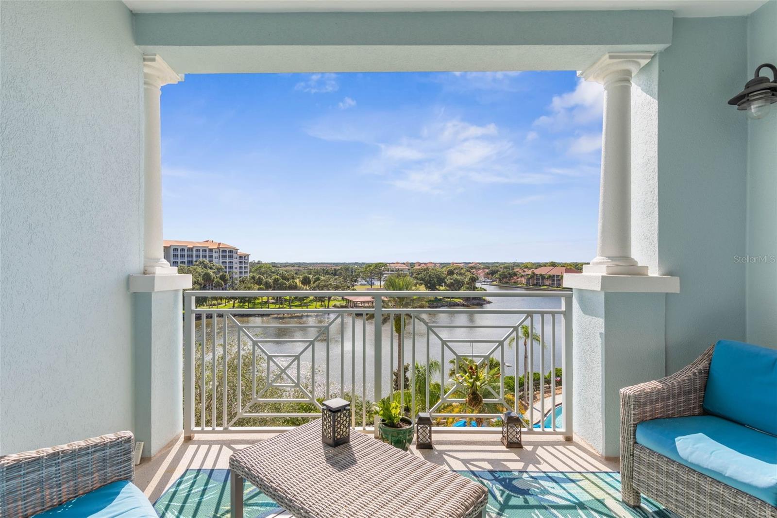 Live your best life in Yacht Harbor, the crowned jewel of Palm Coast located in the Hammock, directly on the river and close to the beach. Fabulous views from this top floor remodeled condo on both the east and the west side. Fully furnished and all you have to do is bring your toothbrush and clothes! This is the perfect seasonal getaway and home away from home if you love peace and the coastal life. Owner is open to renting anytime for any length needed but prefers 6 months and a day. A dog will be permitted with a pet interview and deposit. The condo is located in a gated community with access to the best marina, amazing views and sunsets. If you have a Hammock Beach Club Membership, you can additionally enjoy the pool, gym, club lobby, community rooms, tennis and pickleball all within Yacht Harbor and most amenities at the Hammock Beach Resort and the Conservatory. Golf memberships are available as well. If you choose not to join, you still can join the Freedom Boat Club right outside your front door in the Marina or rent a slip for your own boat and possible join the marina club membership allowing you access to club areas. The public beach is just outside the north gate at the end of Jungle Hut Rd. Gorgeous sunsets and sunrises from your condo balcony are frequent and abundant! Plenty of room for 5-6 to sleep with in unit laundry, fireplace on screen above wet bar, convection cooktop, low utilities and water, cable and wi-fi are included with the rent. King bed in primary and queen in 2nd bedroom. Sofa is very large and access to the balcony from the living area and the primary bedroom. The master bath has a large soaking tub and a separate shower and separate water closet with two closets. The second bedroom has access to bathroom and marina views. You will love this truly enjoyable lifestyle here at Yacht Harbor, especially from the top floor! Leased currently 11/15/24-8/15/25. May be available for short term or long term after 8/15/25