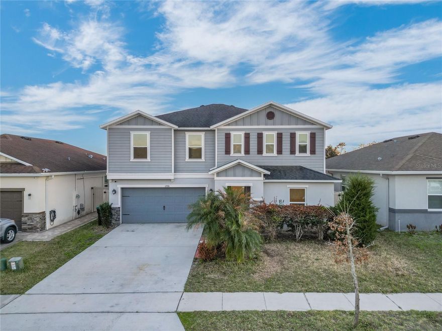 Built in 2019, this beautiful 4-bedroom, 2.5-bath home is located in the desirable Creekstone community and offers modern comfort with a backyard lake view! From the covered front entry to the spacious interior layout, you’re welcomed by a bright living area, lake view along with a dedicated office space or den/flex room on the first floor perfect for working from home, a playroom or guest space.
The oversized primary suite includes a large walk-in closet and a private full bath. Enjoy community amenities including a community pool and playground, perfect for relaxing and family fun.
Centrally located just minutes from Lake Nona Town Center, Medical City, Orlando International Airport (MCO) and major highways including 417, 528, and the Florida Turnpike. Convenient to Hunters Creek, The Loop Shopping Center, SunRail, schools and dinning. Schedule your private showing today!