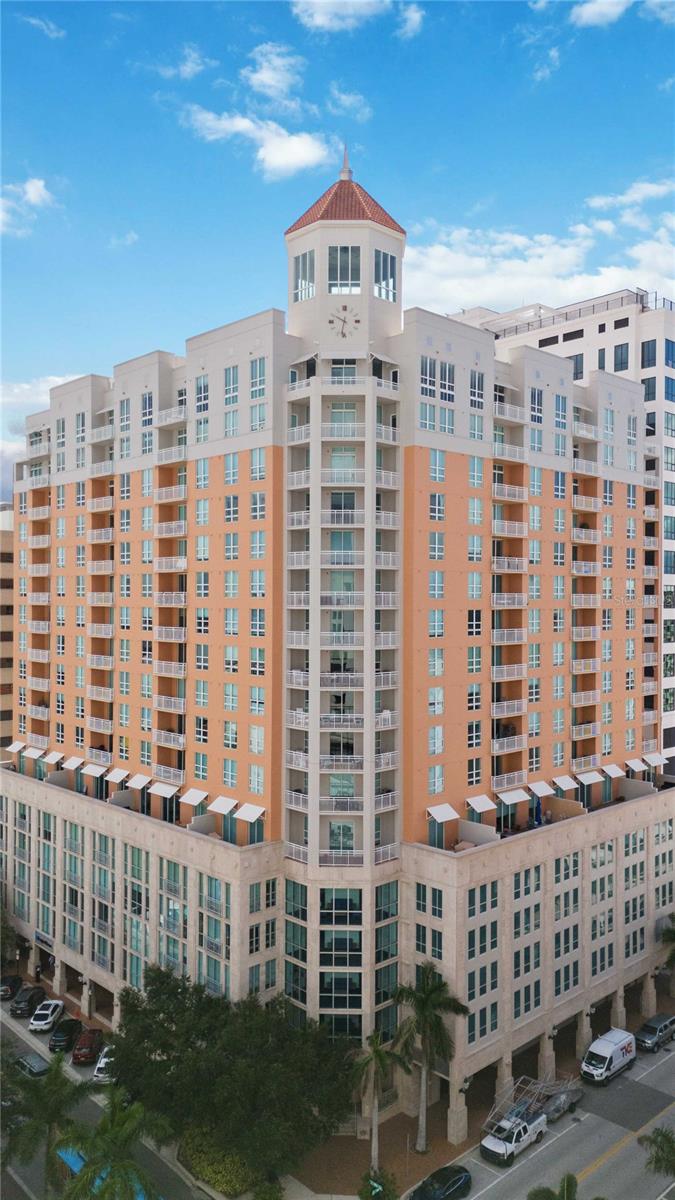 Welcome to 1350 Main Street, unit 708, a stunning downtown Sarasota condo that seamlessly blends luxury living with urban convenience! Situated in the heart of the city and only one block to the Bayfront and a plethora of fine dining, this recently updated unit is move in ready and offers breathtaking views along with an array of desirable features. Upon entering, you’ll be greeted by an open-concept living area flooded with natural light. The gourmet kitchen boasts quartz countertops, matching appliances, and a convenient breakfast bar—perfect for entertaining or enjoying a quiet meal. The master suite is a true retreat, complete with a walk-in closet, and an en-suite bathroom. Step out on your balcony to enjoy a cup of coffee or glass of wine while soaking in the water and downtown views! The building amenities are equally impressive. Residents have access to a fitness center, a refreshing pool, and a 24-hour concierge. Plus, the assigned parking and storage spaces ensures convenience in this bustling downtown location.
Don’t miss out on the opportunity to own this sophisticated Sarasota gem. Contact the listing agent today for a private showing!