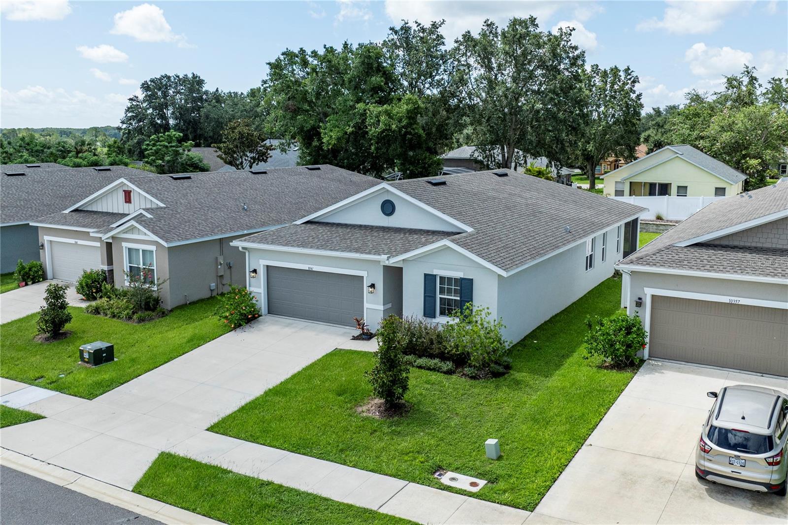 Check out the Virtual Tour! Welcome home to 10361 Church Hammock Rd. This beautiful home, built in 2022, is located in a small community of just 50 homes and only minutes away from local amenities. This spacious home features 1928 square feet with 4 bedrooms, 2 bathrooms, and a sizable two-car garage. It boasts an open floor plan with luxury vinyl flooring in the kitchen and living room, 9-foot ceilings and 8-foot doors. The kitchen is equipped with beautiful pendant and recessed lighting, quartz countertops, an abundance of cabinetry for storage, and a pantry for added convenience. All appliances are included with the home. The primary bedroom features tall ceilings and a barn door leading into a beautiful en suite bathroom. The primary bath offers quartz countertops with dual sinks, a stand-up tiled shower, a private water closet, and a huge walk-in closet. The three additional bedrooms are spacious, with two featuring built-in closets and the third offering a walk-in closet. The living room's sliding glass doors open to a generous 17x13 screened-in back porch, perfect for entertaining family and friends or enjoying your morning coffee while overlooking the backyard. All information recorded in the MLS is intended to be accurate however, it should be independently verified by buyer and their agent.