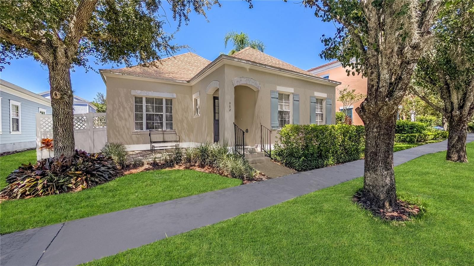 Looking for charm, comfort, and updates in a great location? This 2-bedroom, 2-bathroom bungalow in Celebration has it all! Tucked away in one of Central Florida’s most loved communities, this single-story home has been well cared for and thoughtfully updated.
You’ll love the peace of mind that comes with a new roof (2019), updated plumbing (2020), a tankless water heater, and a brand-new AC system (2022)—all the big stuff is done!
Inside, the home feels bright and open, with a layout that’s perfect for both everyday living and hosting friends. The kitchen offers plenty of cabinet space and flows right into the dining and living areas. The primary suite has its own private bathroom and a walk-in closet, and the second bedroom is perfect for guests, a home office, or both.
Relax on the front patio with your morning coffee, or enjoy fenced in yard the evenings. You're just a short stroll or bike ride from downtown Celebration’s restaurants, shops, parks, and walking trails.
This home is move-in ready and waiting for you!