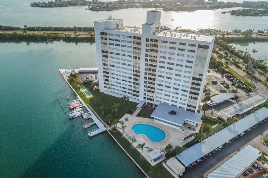 Stunning Penthouse Condo with Direct Waterfront Views of Clearwater Beach. Welcome to this AMAZING Penthouse located on the 14th floor,offering direct waterfront views of the Clearwater Beach and the sparkling Gulf of America. This residence is the epitome of resort-style living,located in the coveted 31 Island Way Co-op community. All-Inclusive Living: Enjoy hassle-free living with all utilities included—electric, water,sewer, cable, basic Wi-Fi, property management services, lobby attendants, and even insurance coverage. The co-op offers unmatchedconvenience, leaving you to focus on relaxation and enjoyment. Exclusive Amenities: Resort-Style Pool: Lounge by the stunning pool, where youcan bask in the sun and unwind. State-of-the-Art Fitness Center: Fully upgraded to meet all your fitness needs. Social Lounge & EntertainmentArea: Perfect for gatherings and relaxation. Private Storage Closets on each floor and free laundry facilities for your convenience. RecentUpgrades: New state-of-the-art security entrance, Improved AC systems, Updated elevators, Brand-new fitness center and lobby flooring, and ageothermal heated pool. Lifestyle Perks include : Boat Slips: Available on a first-come, first-served basis for a small monthly fee. Indoor bikestorage and recreational games like ping pong and pool. Enjoy the fishing pier, boat dock, outdoor grills, recreation center, and even a library.With a well-managed association and full reserves, the co-op offers peace of mind, handling all property maintenance so you only need to takecare of your personal appliances, interior items, and taxes. Prime Location: Embrace the unbeatable location with just a short bike ride or stroll toshops, restaurants, the grocery store, the Clearwater Aquarium, and, of course, the world-renowned Clearwater Beach. This penthouse is a rareopportunity to experience luxury living and unparalleled views. Make it yours and experience the lifestyle you deserve!